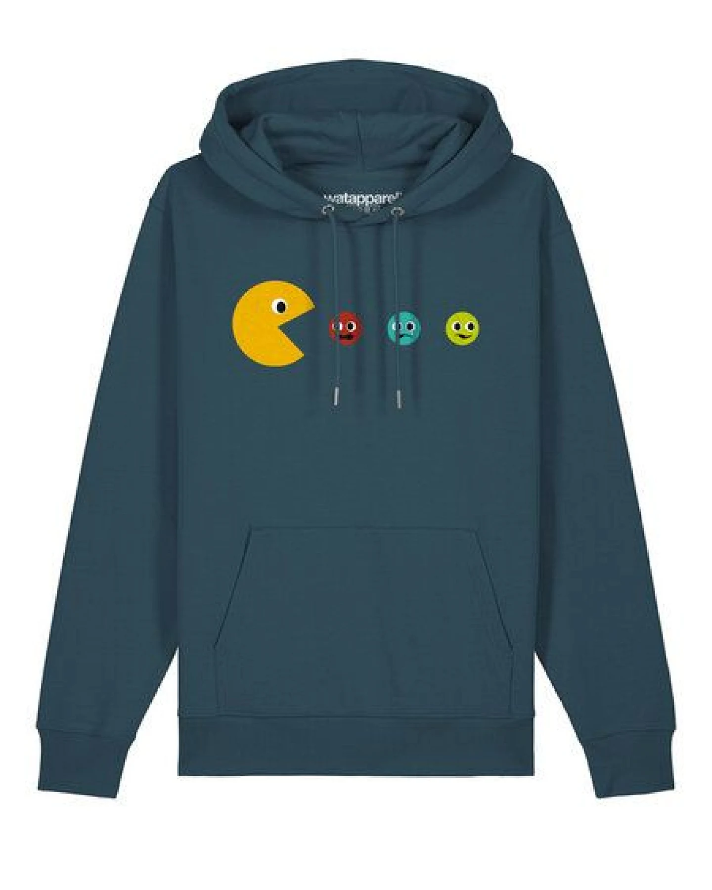 watapparel Hoodie Unisex Pacmännchen – Ansicht 2