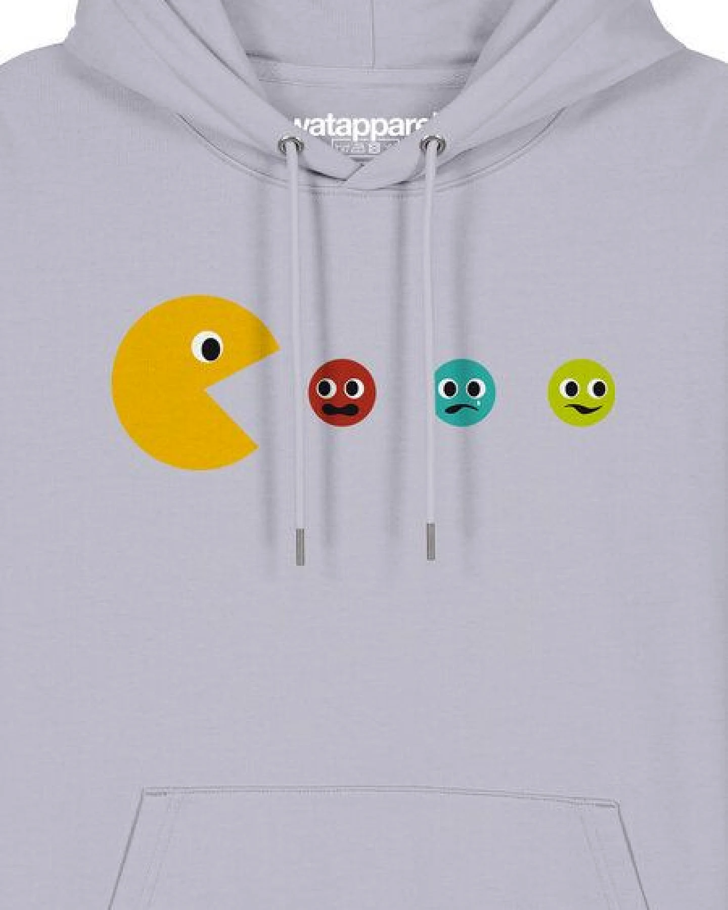 watapparel Hoodie Unisex Pacmännchen – Ansicht 3