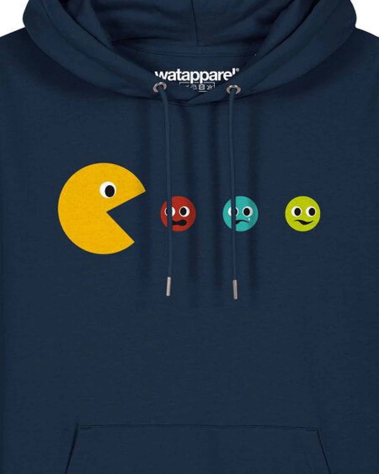 watapparel Hoodie Unisex Pacmännchen – Ansicht 3