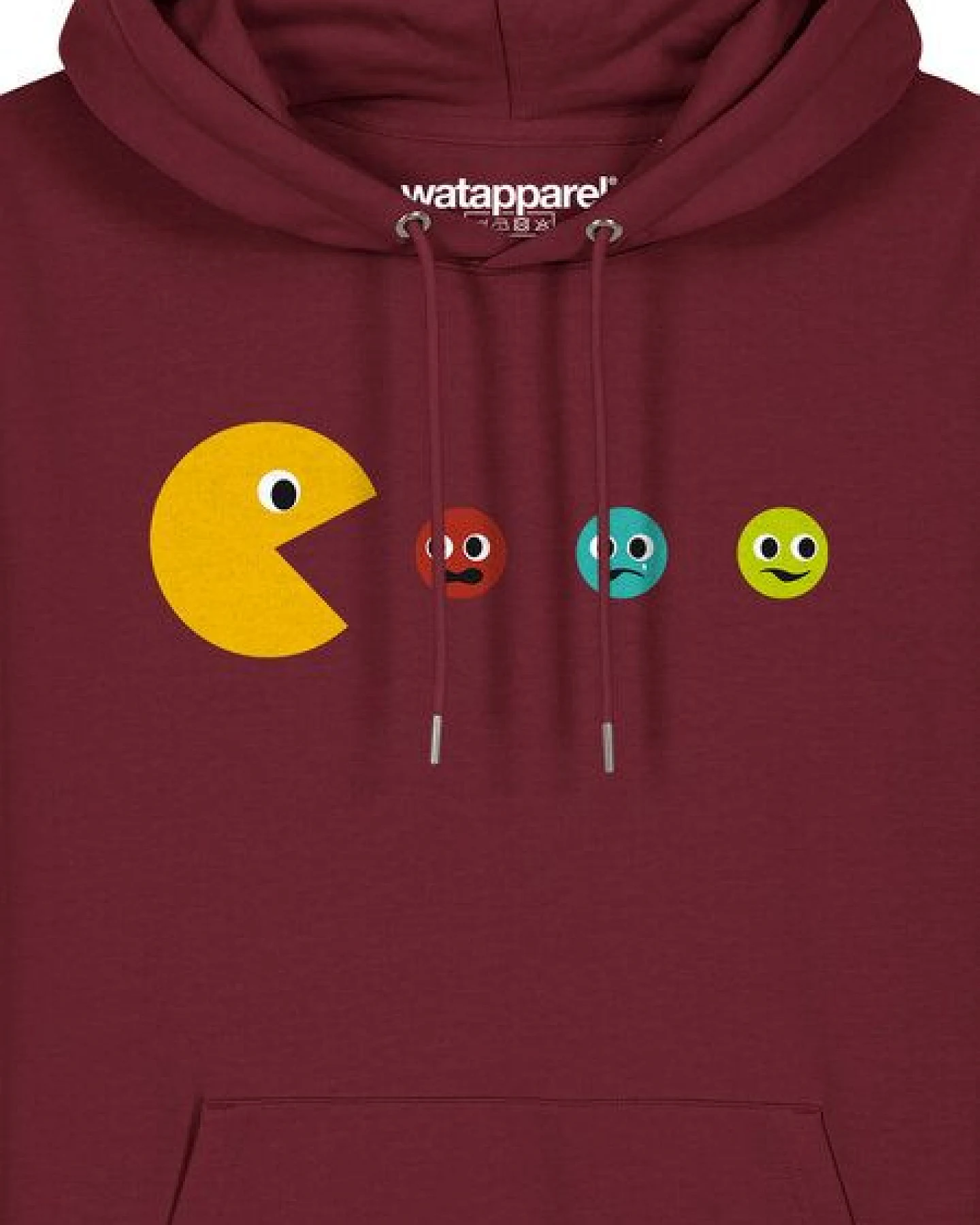 watapparel Hoodie Unisex Pacmännchen – Ansicht 3