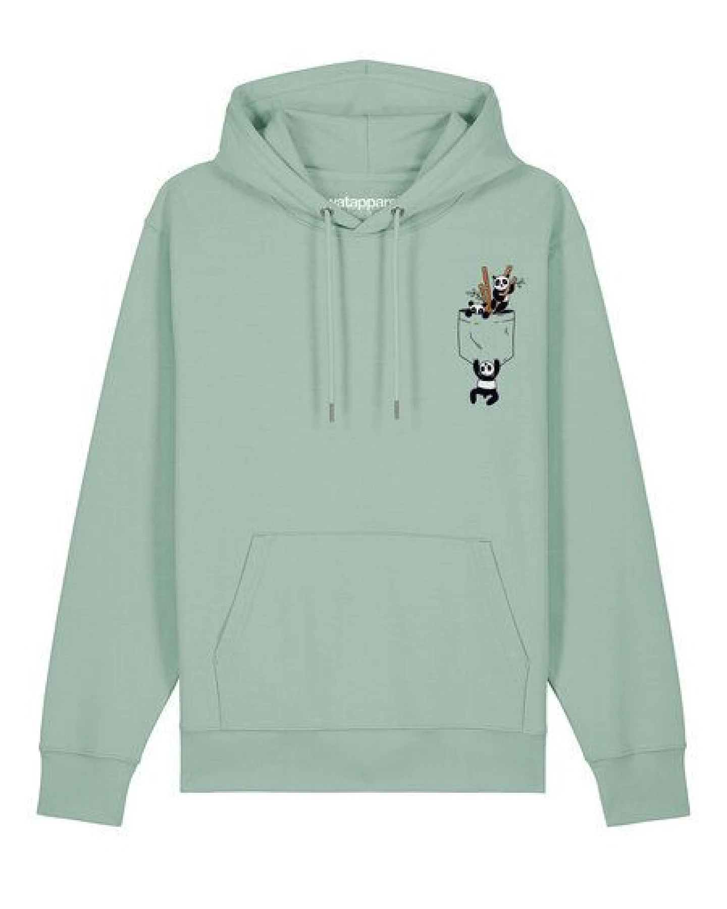 watapparel Hoodie Unisex Pocket Pandas – Ansicht 2