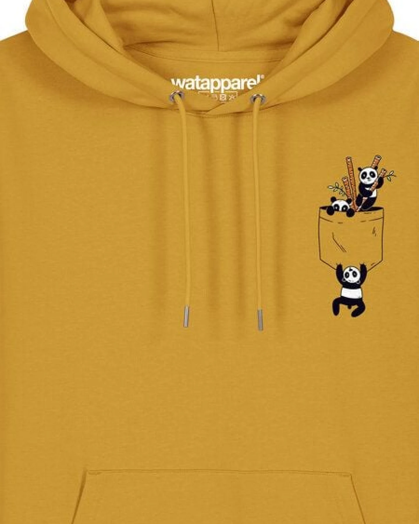 watapparel Hoodie Unisex Pocket Pandas – Ansicht 3