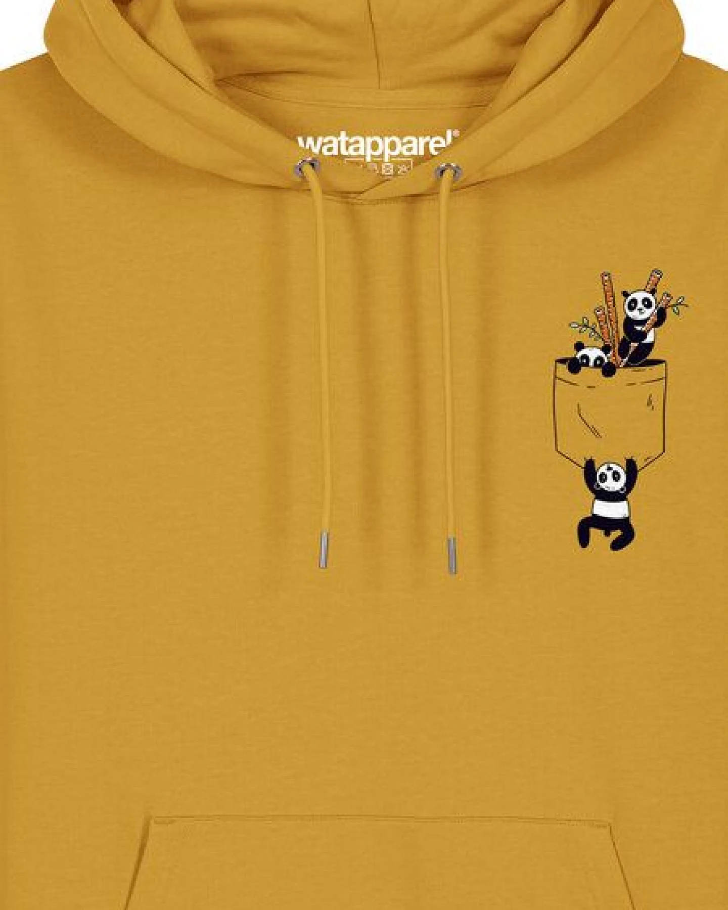 watapparel Hoodie Unisex Pocket Pandas – Ansicht 3