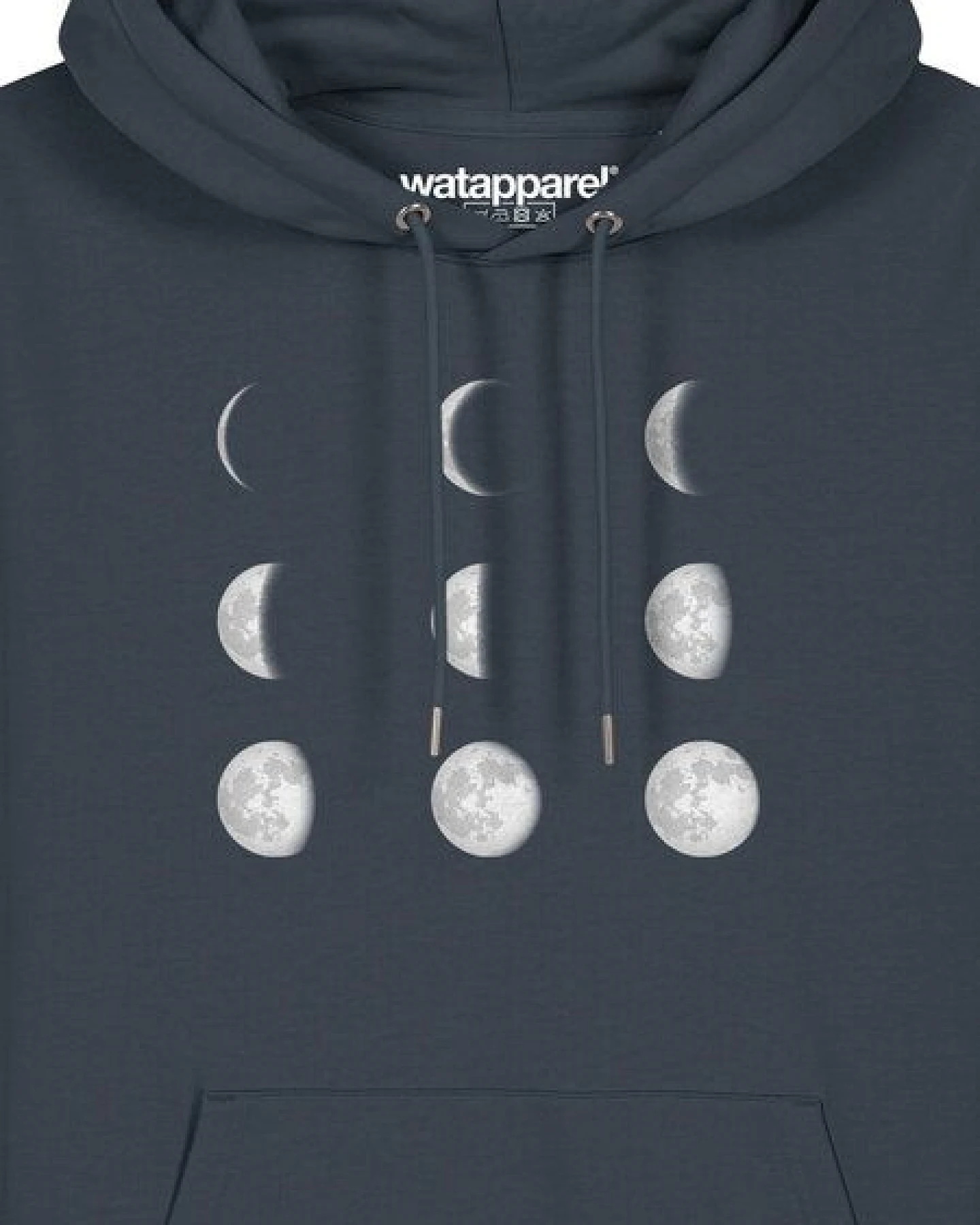 watapparel Hoodie Unisex Moonphases – Ansicht 3