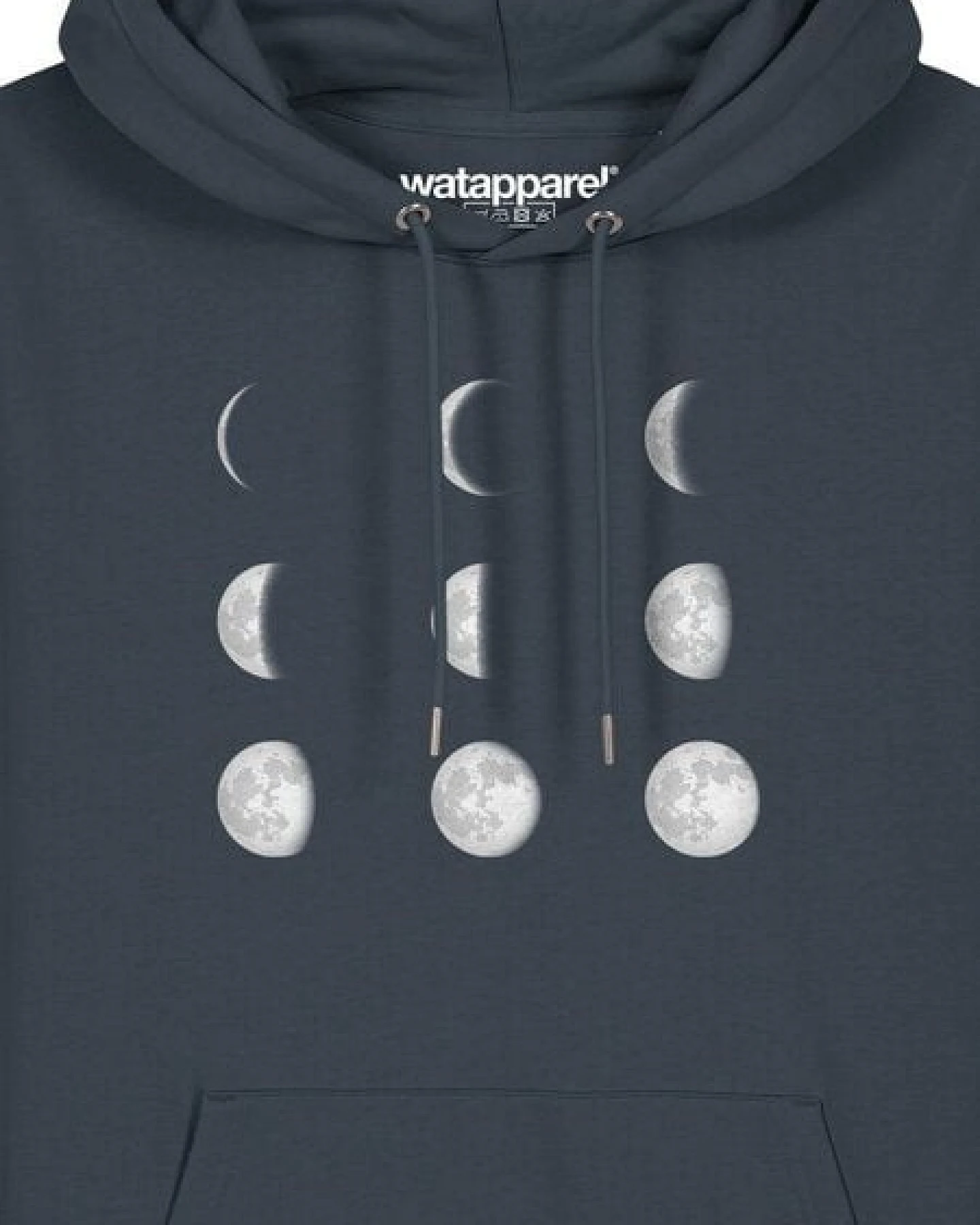 watapparel Hoodie Unisex Moonphases – Ansicht 3
