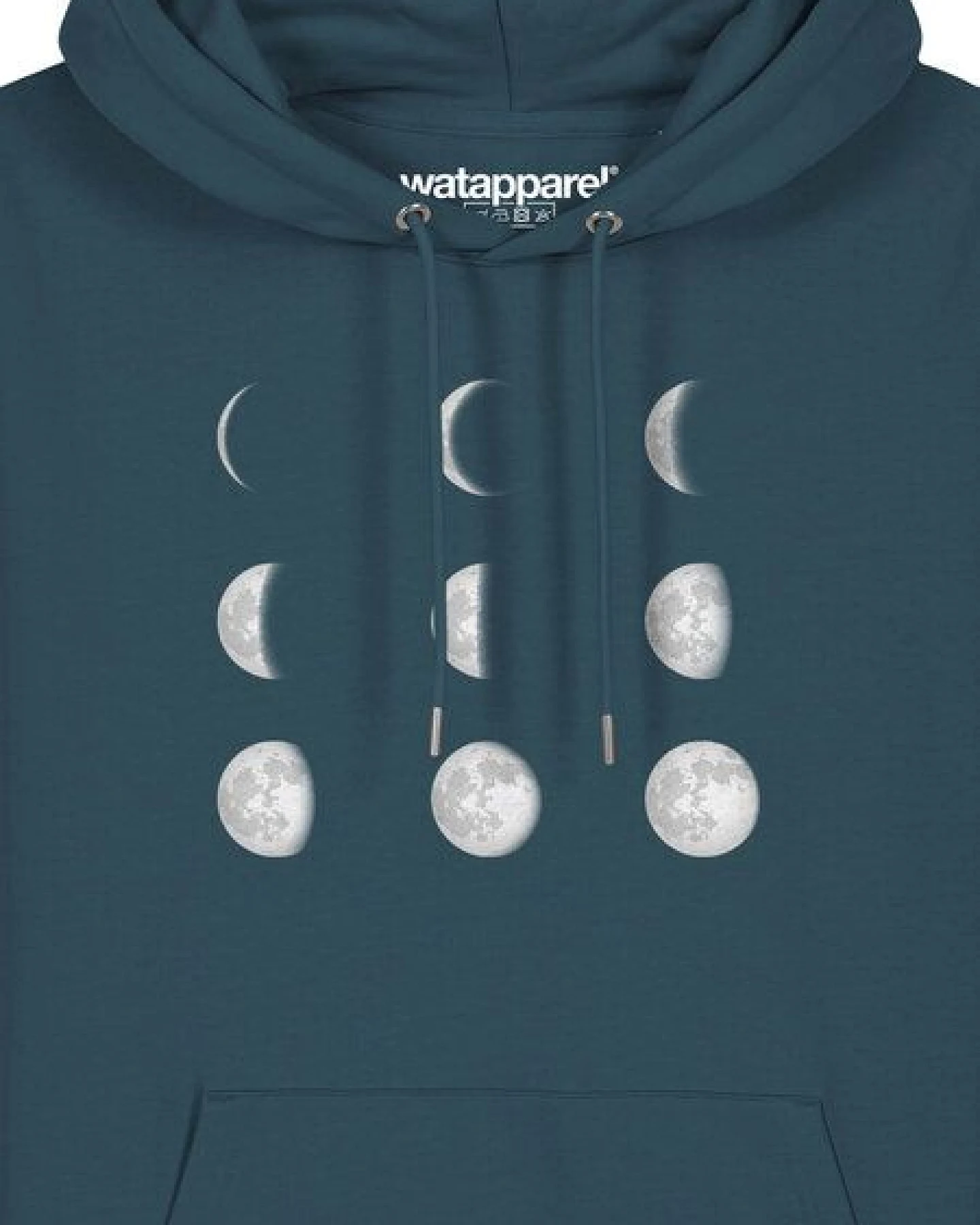 watapparel Hoodie Unisex Moonphases – Ansicht 3