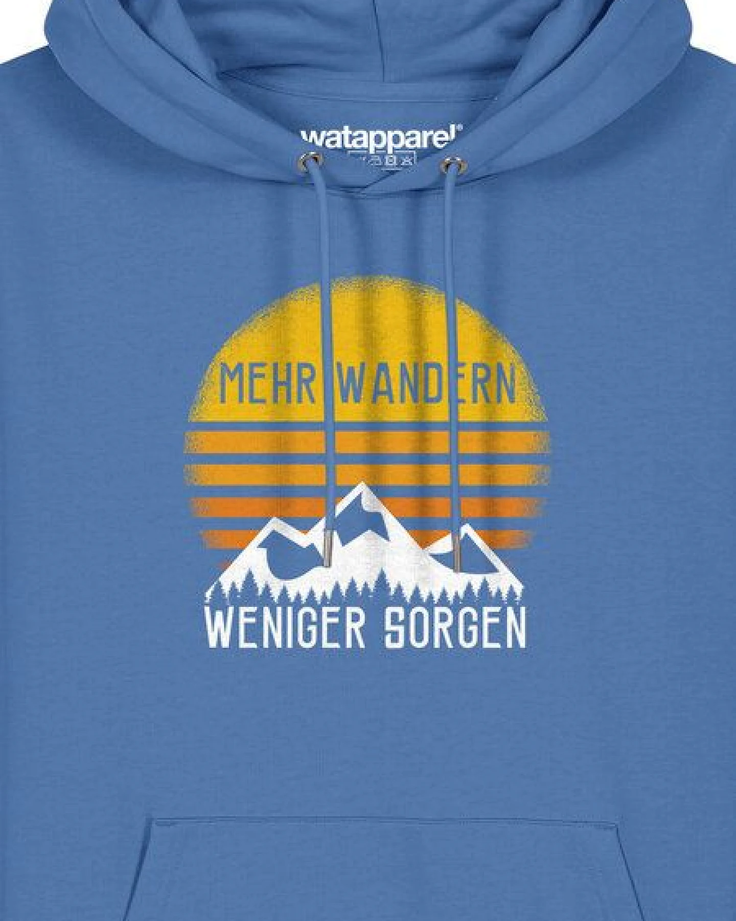 watapparel Hoodie Unisex Mehr Wandern – Ansicht 3