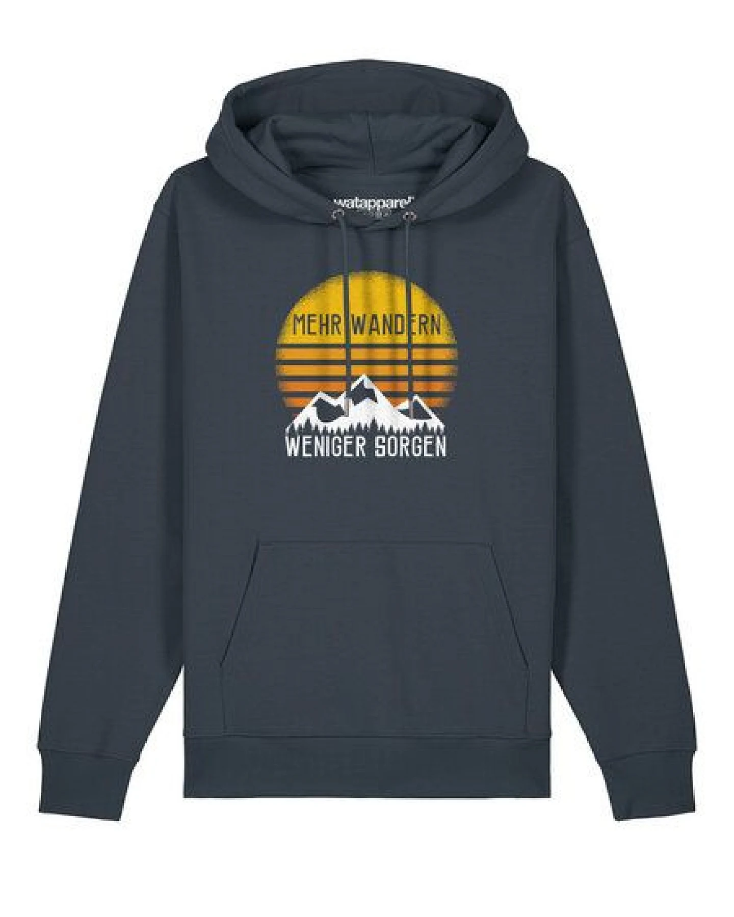 watapparel Hoodie Unisex Mehr Wandern – Ansicht 2