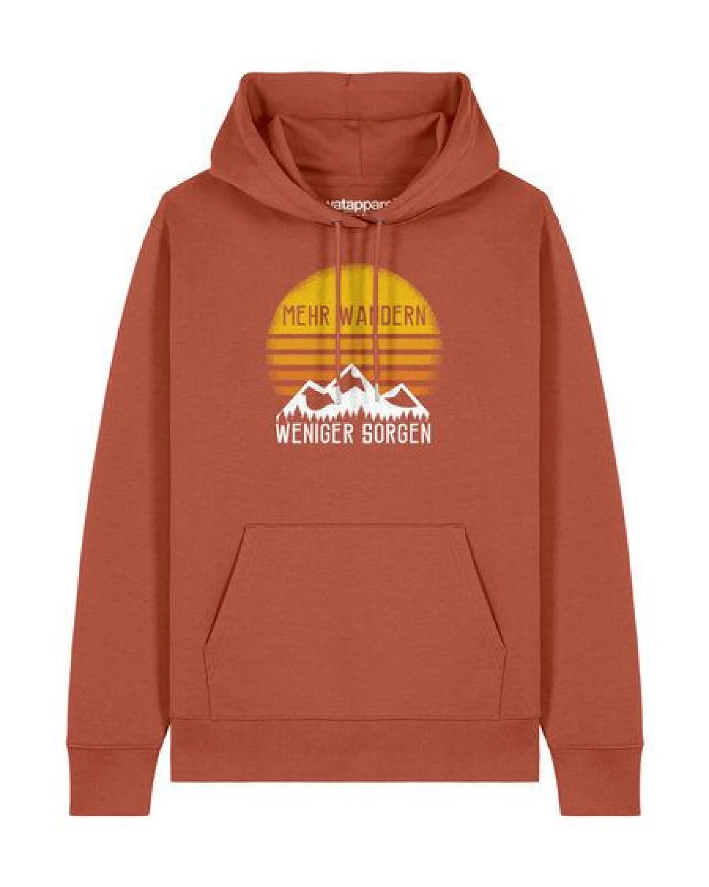 watapparel Hoodie Unisex Mehr Wandern – Ansicht 2