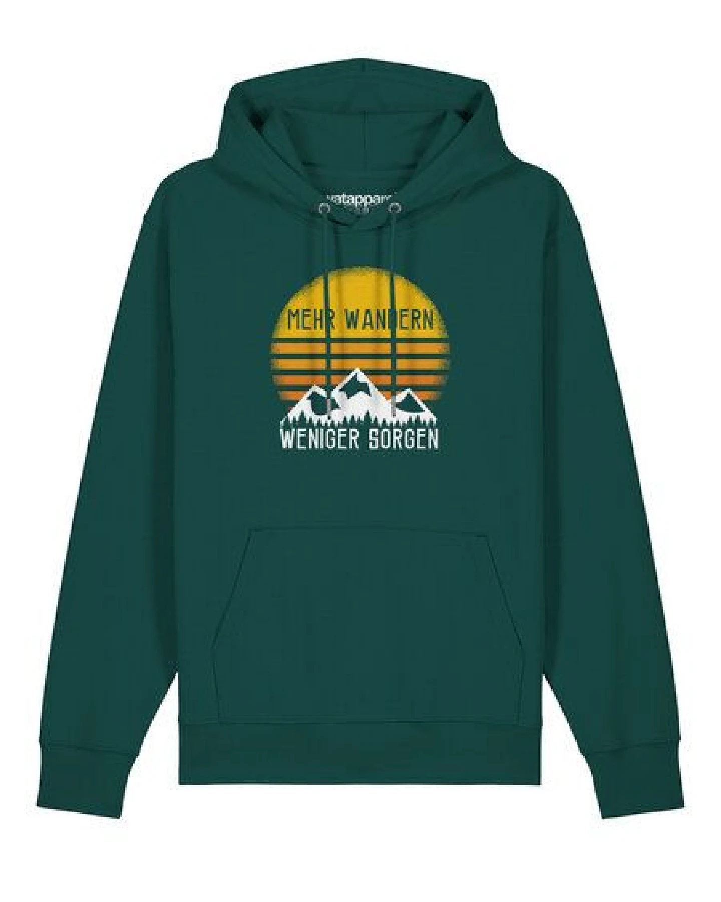 watapparel Hoodie Unisex Mehr Wandern – Ansicht 2