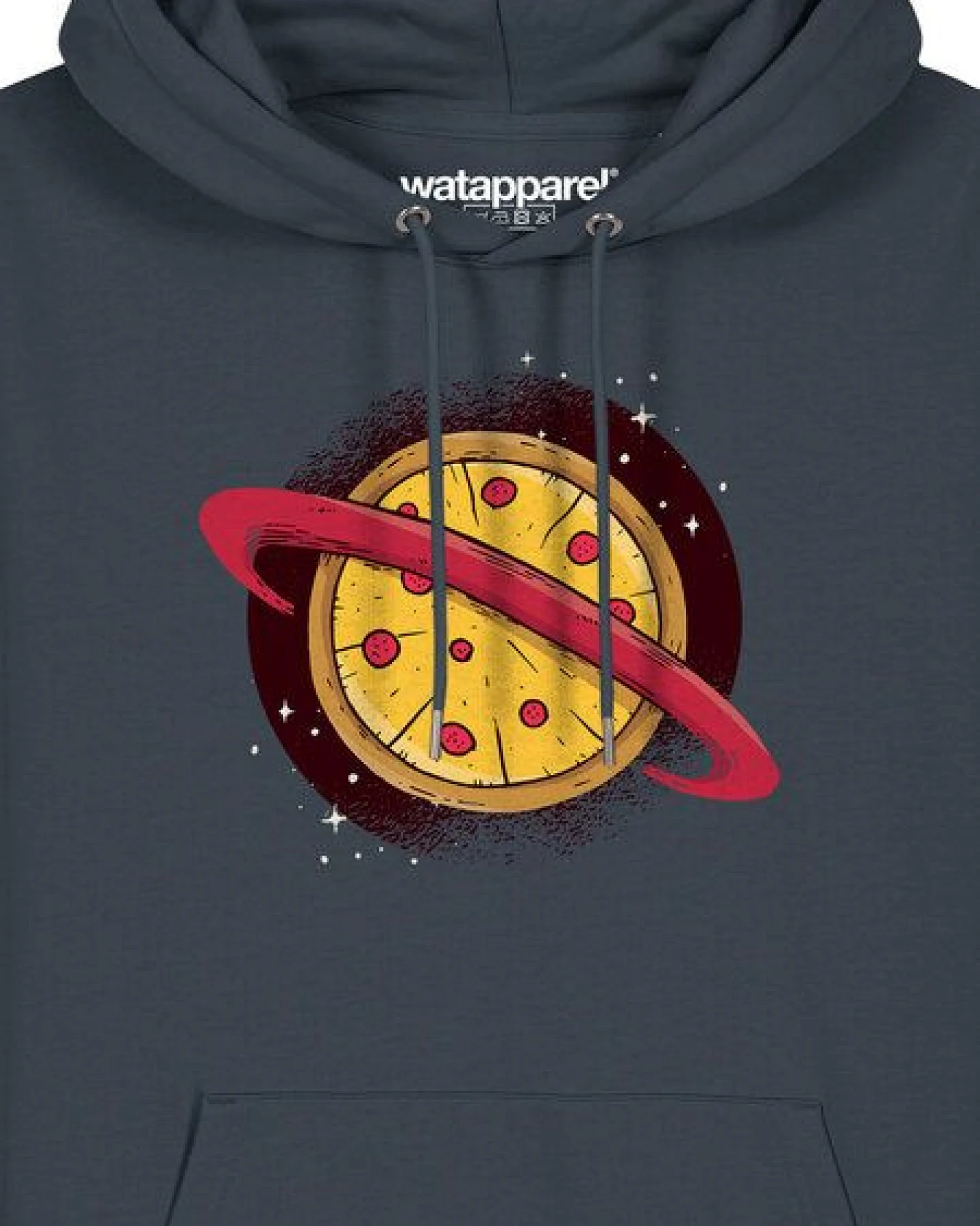 watapparel Hoodie Unisex Pizza Planet – Ansicht 3
