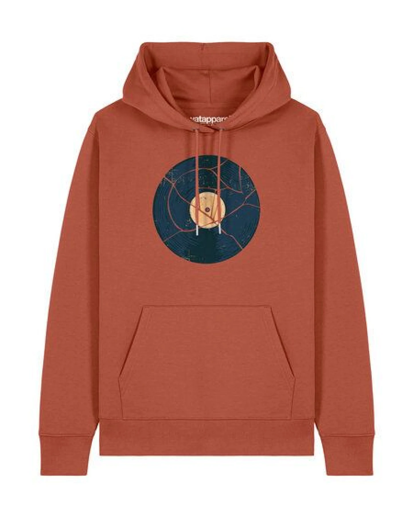 watapparel Hoodie Unisex Broken Vinyl – Ansicht 2