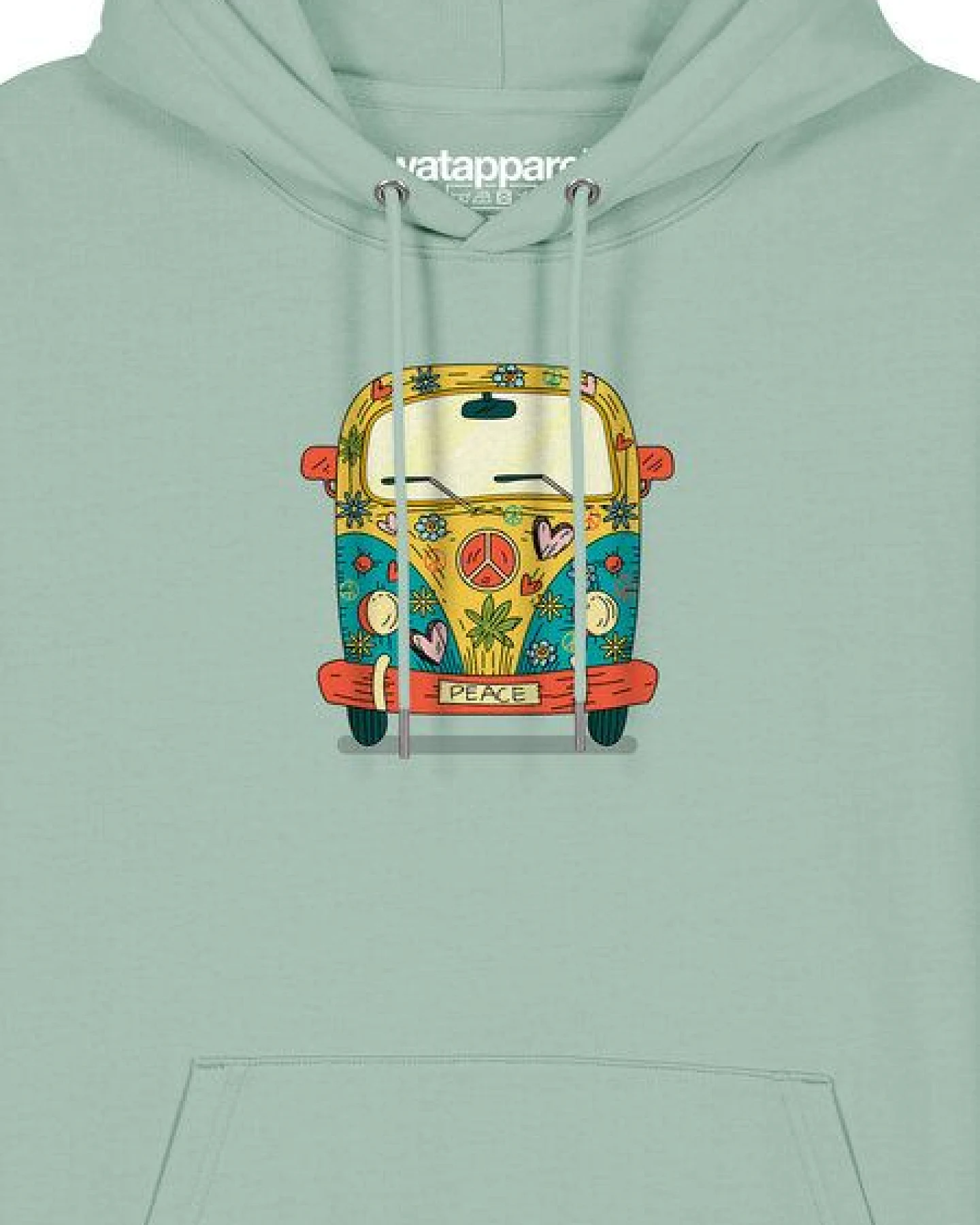 watapparel Hoodie Unisex Hippies Bus – Ansicht 3