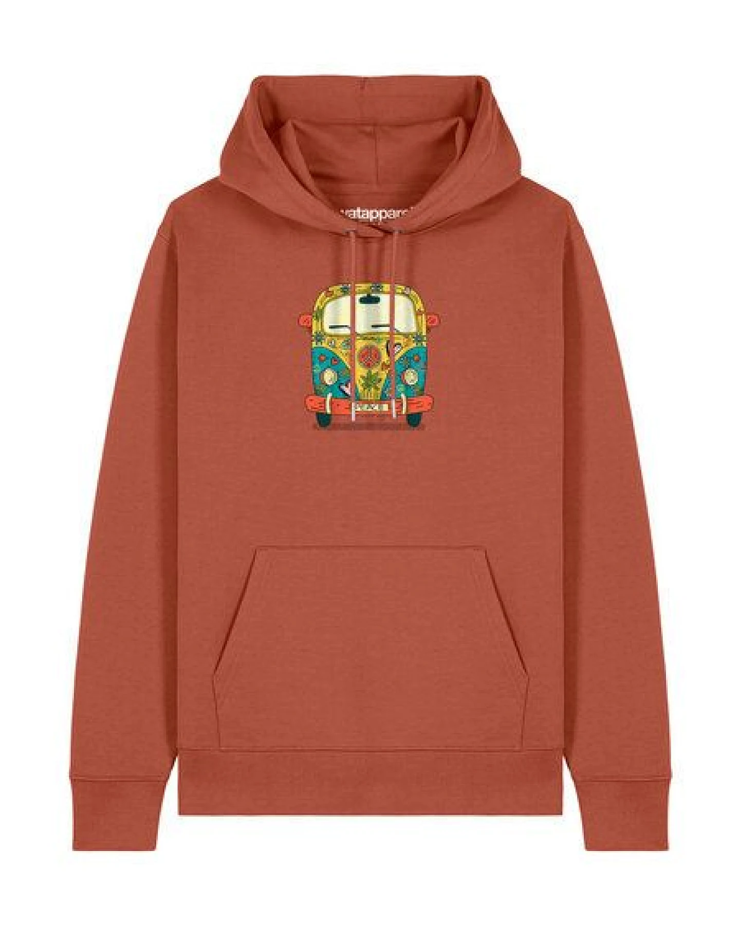 watapparel Hoodie Unisex Hippies Bus – Ansicht 2
