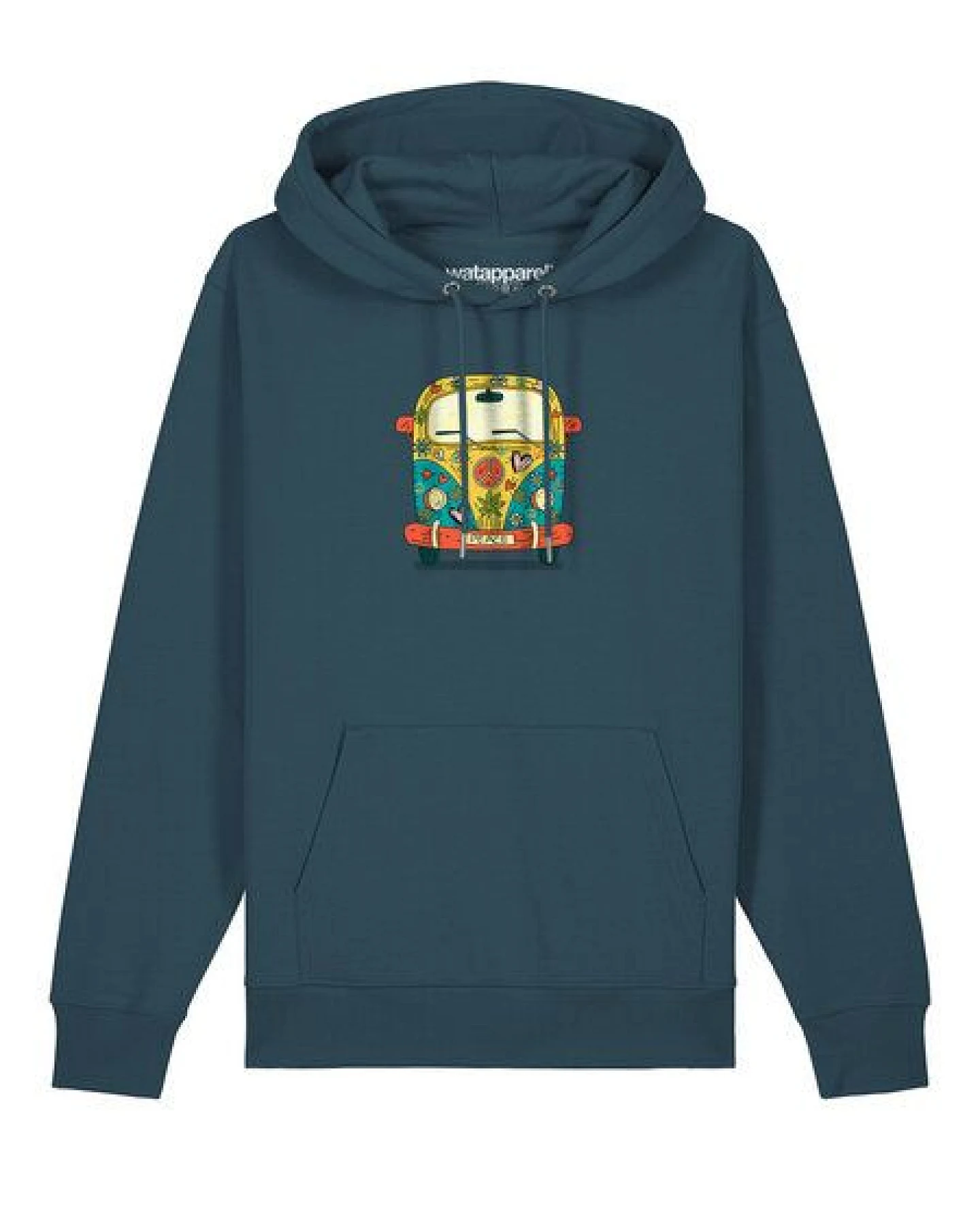 watapparel Hoodie Unisex Hippies Bus – Ansicht 2