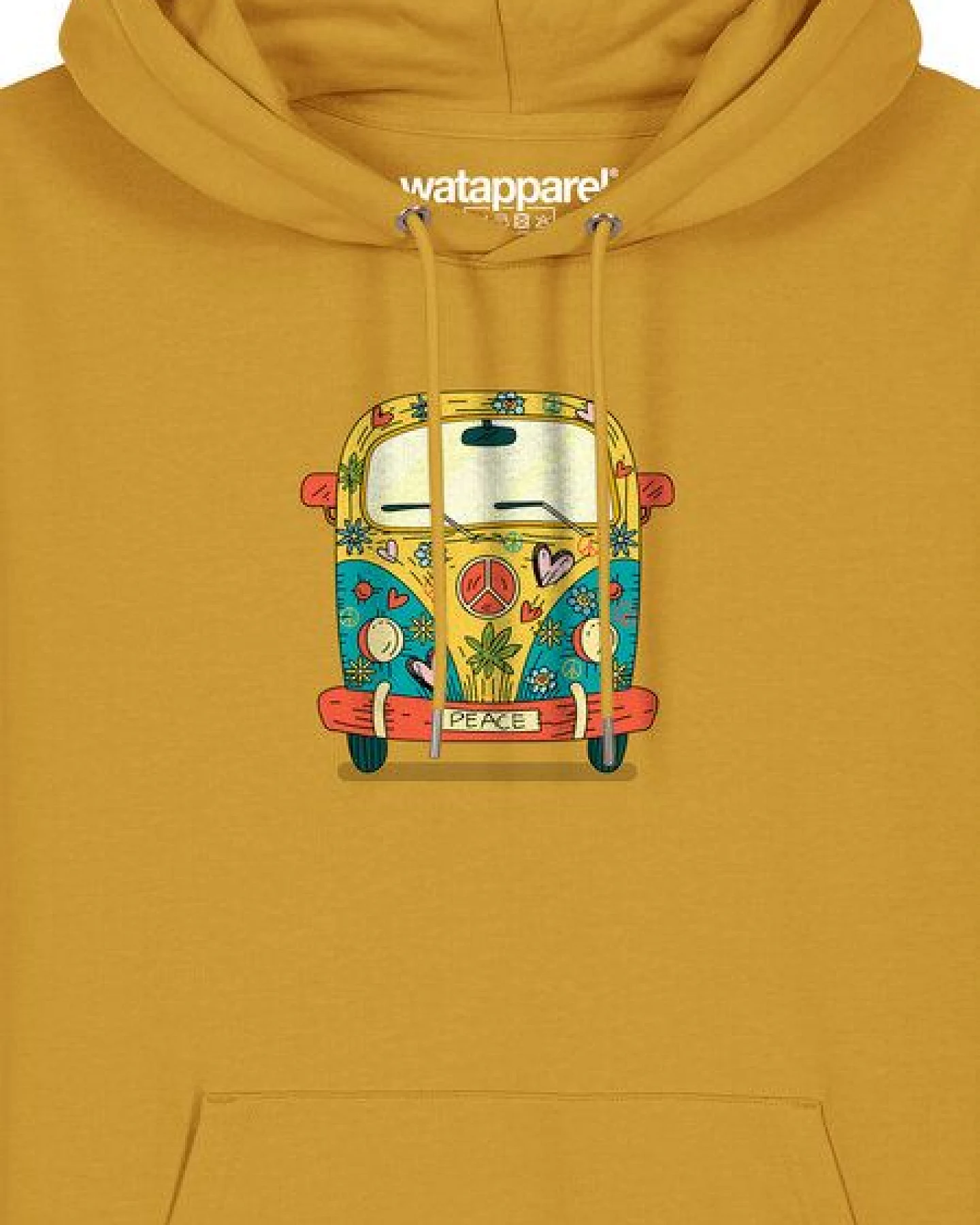watapparel Hoodie Unisex Hippies Bus – Ansicht 3
