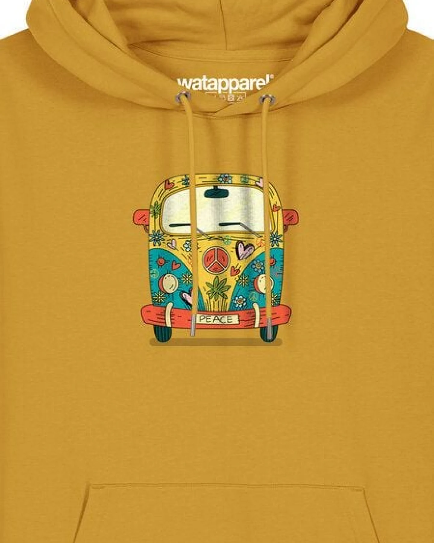 watapparel Hoodie Unisex Hippies Bus – Ansicht 3