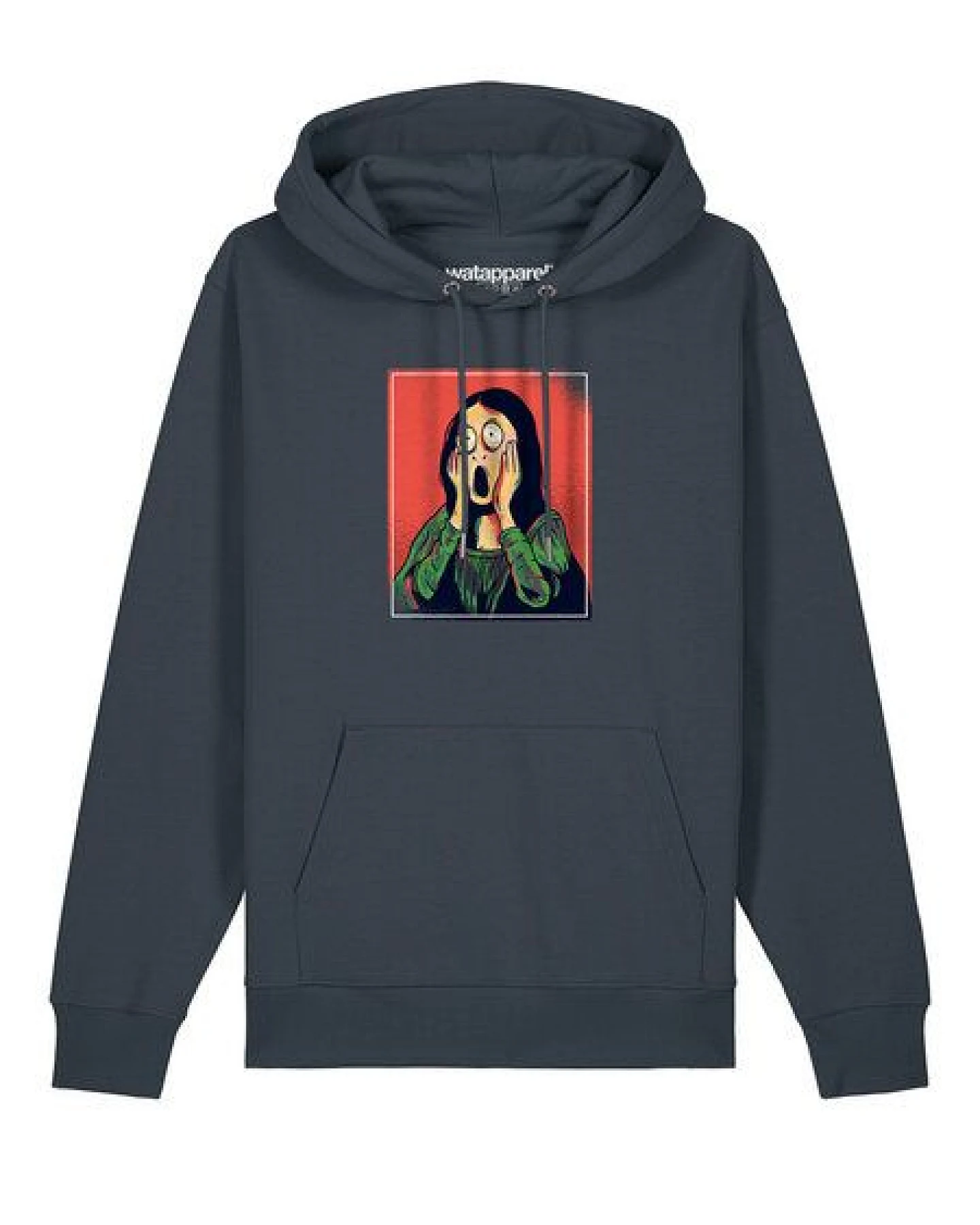 watapparel Hoodie Unisex Mona Lisa Scream – Ansicht 2