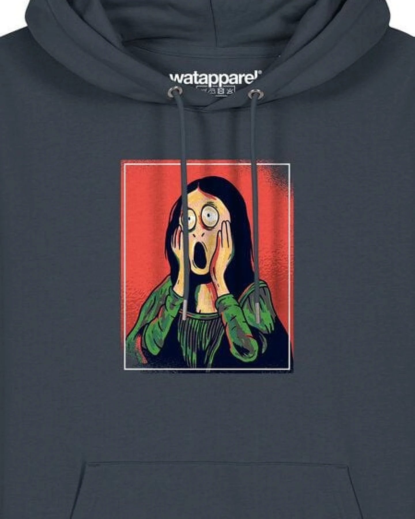 watapparel Hoodie Unisex Mona Lisa Scream – Ansicht 3