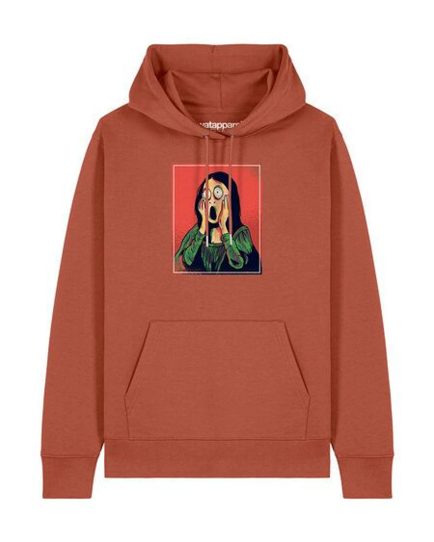 watapparel Hoodie Unisex Mona Lisa Scream – Ansicht 2