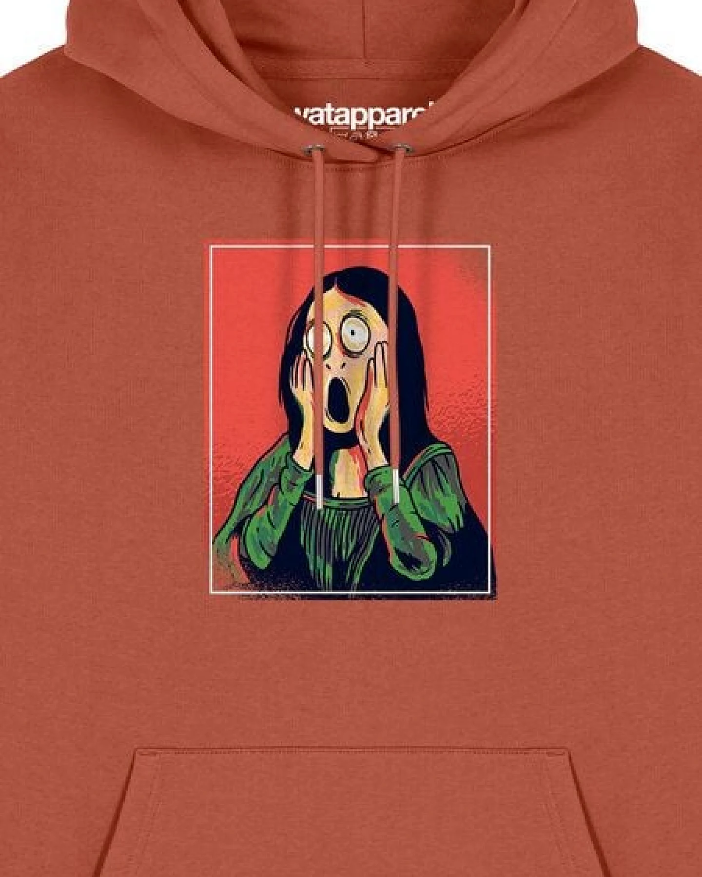 watapparel Hoodie Unisex Mona Lisa Scream – Ansicht 3