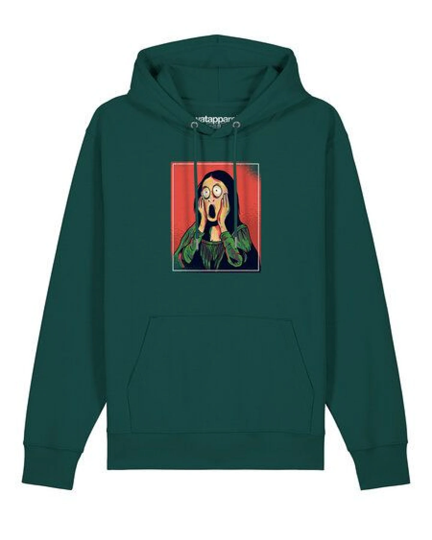 watapparel Hoodie Unisex Mona Lisa Scream – Ansicht 2