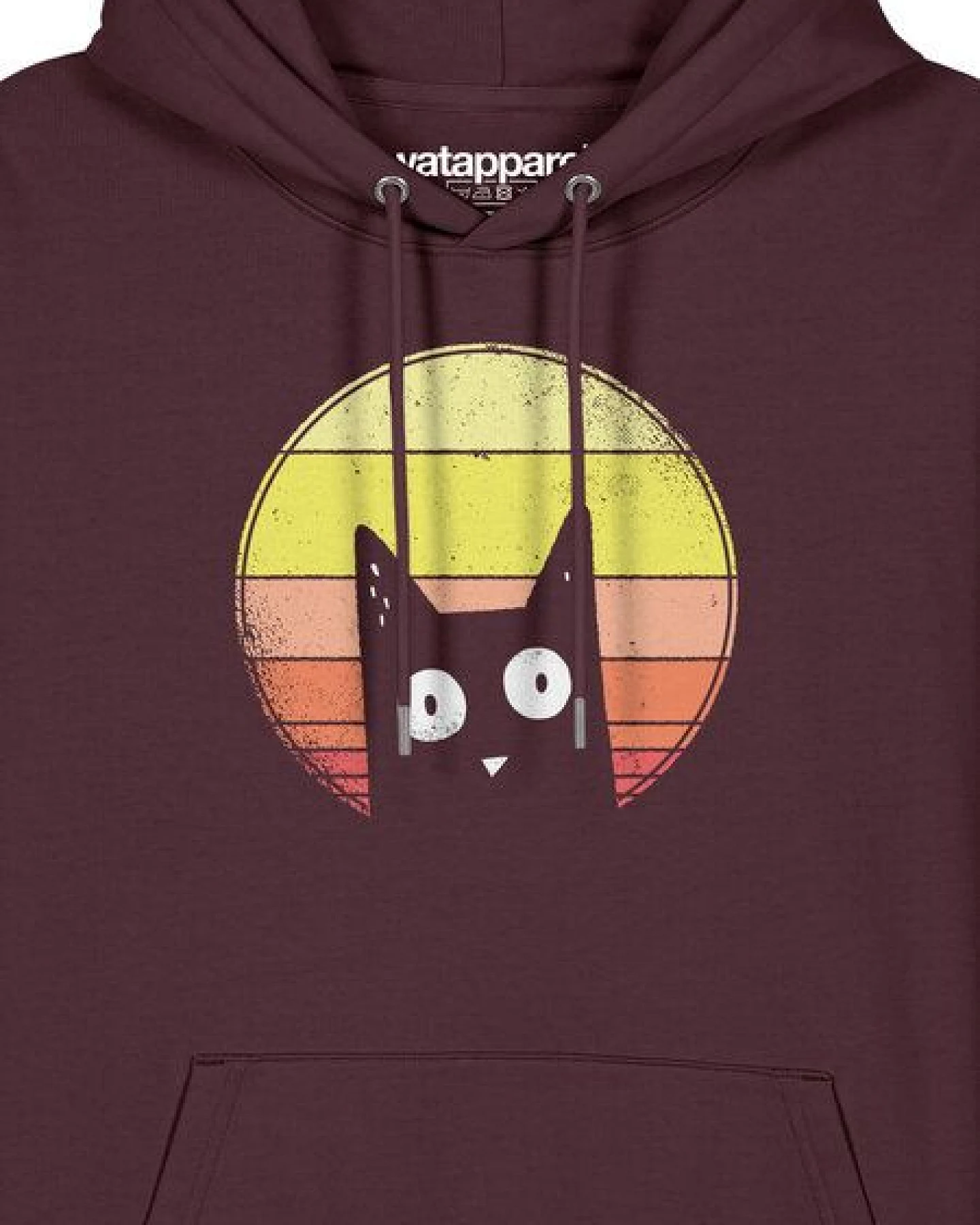 watapparel Hoodie Unisex Sunset Cat – Ansicht 3