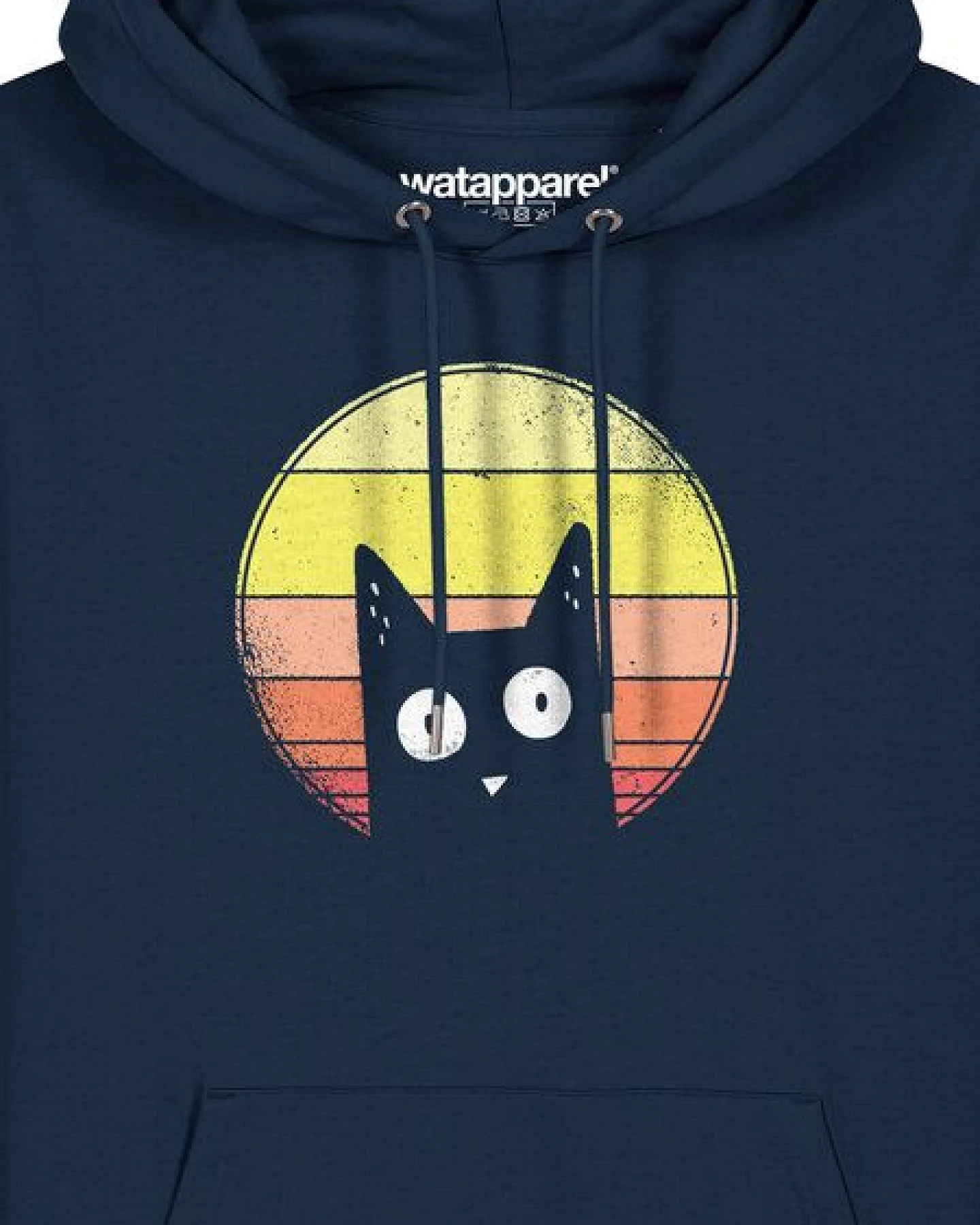 watapparel Hoodie Unisex Sunset Cat – Ansicht 3
