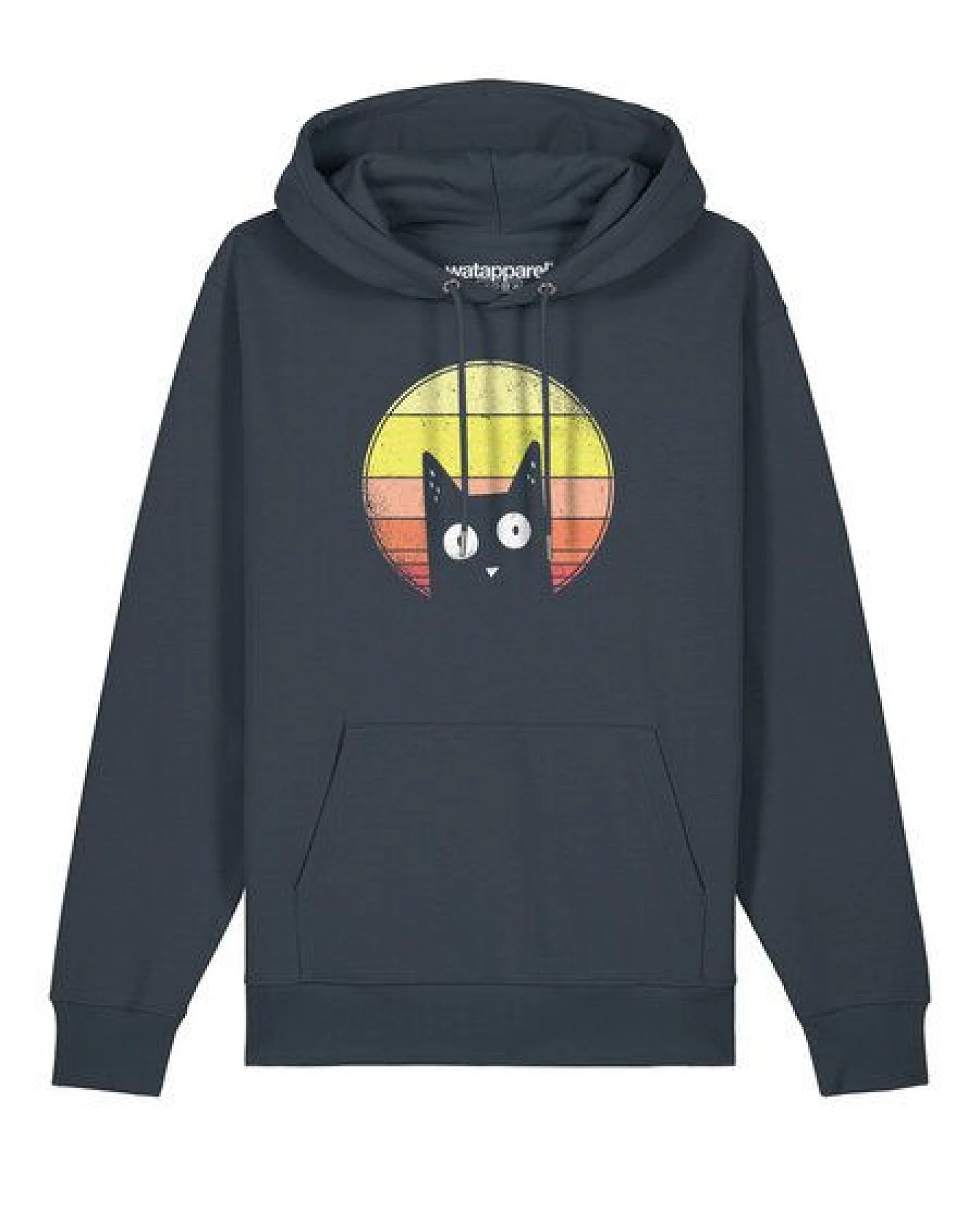 watapparel Hoodie Unisex Sunset Cat – Ansicht 2