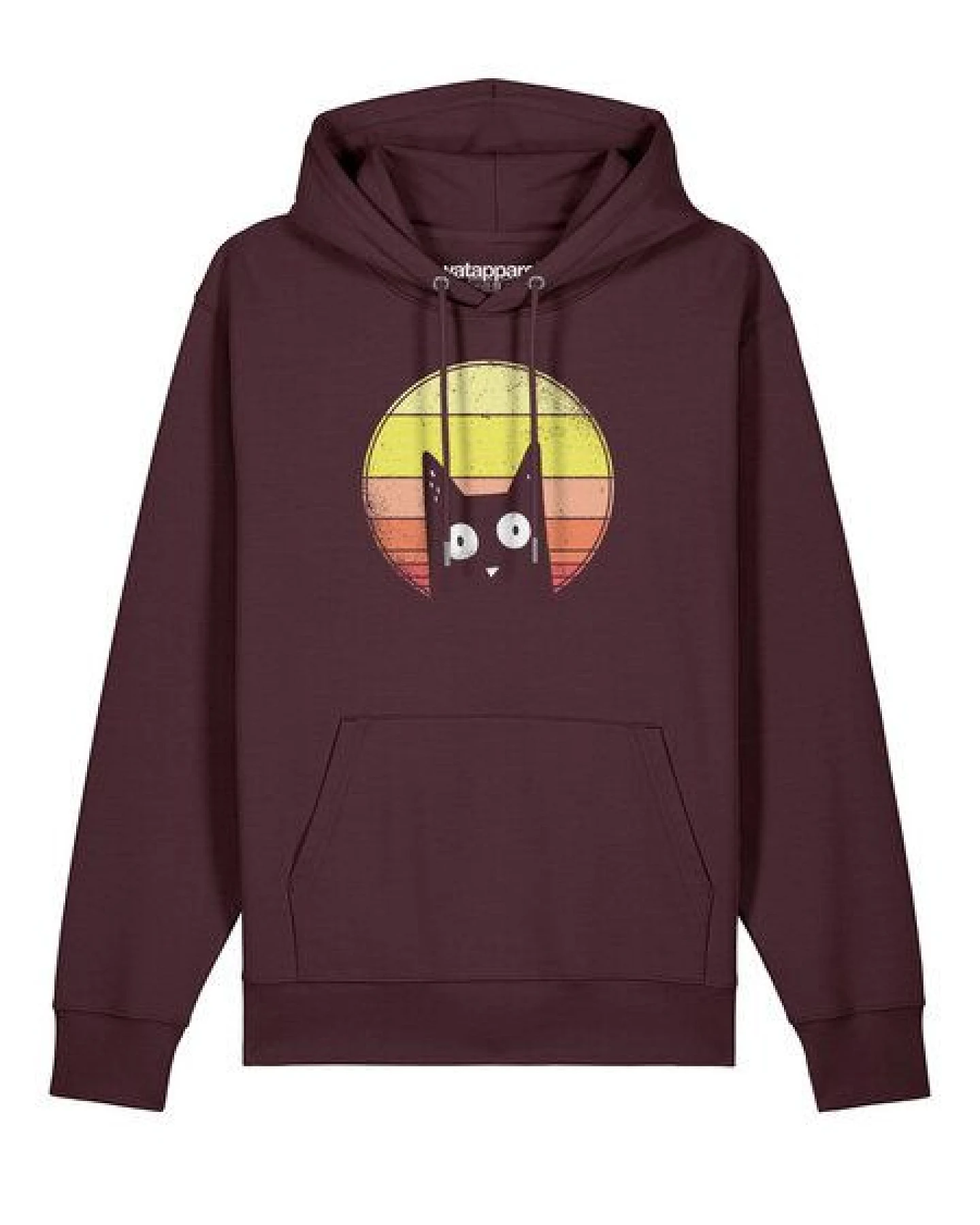 watapparel Hoodie Unisex Sunset Cat – Ansicht 2