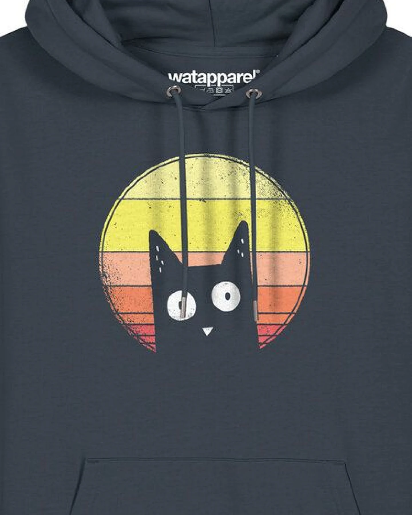 watapparel Hoodie Unisex Sunset Cat – Ansicht 3