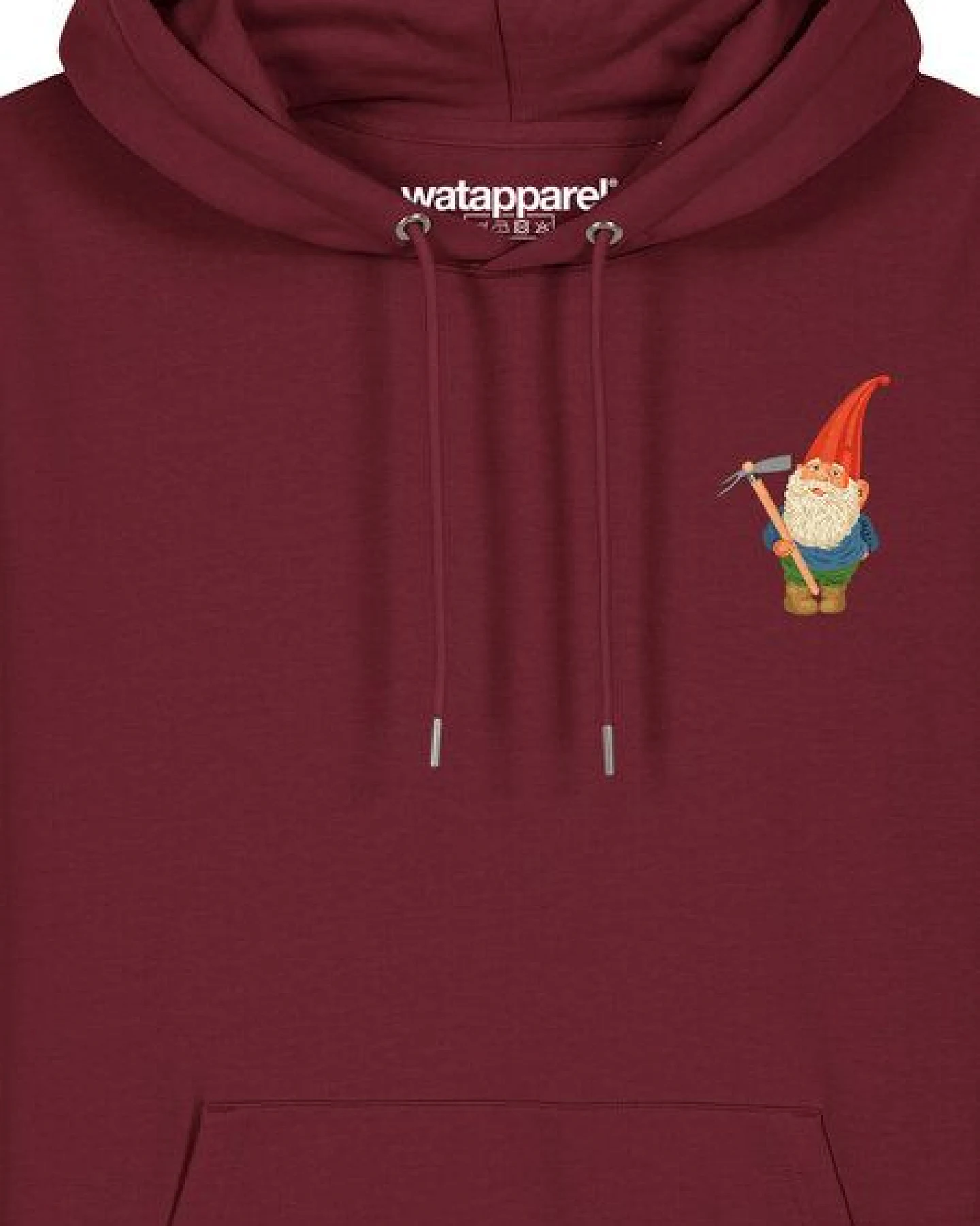 watapparel Hoodie Unisex Gartenzwerg – Ansicht 3