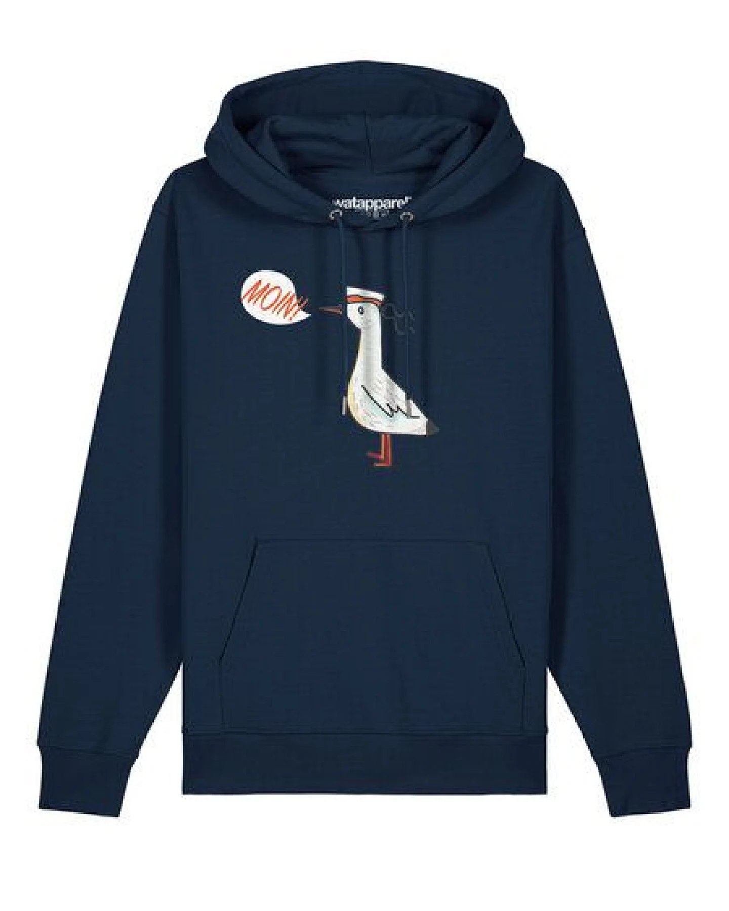 watapparel Hoodie Unisex Moin Seagull – Ansicht 2