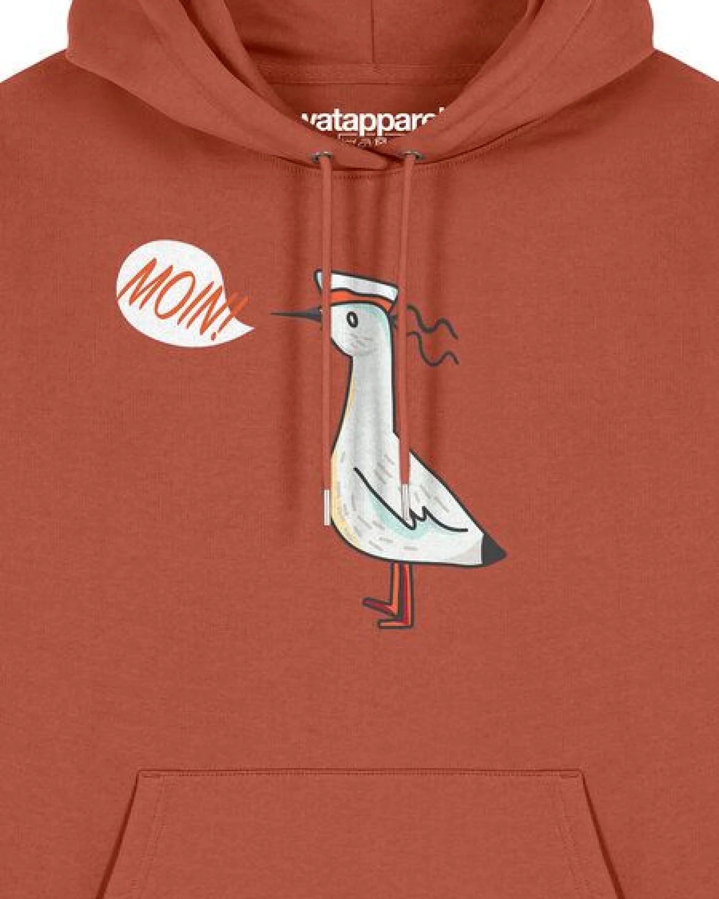 watapparel Hoodie Unisex Moin Seagull – Ansicht 3