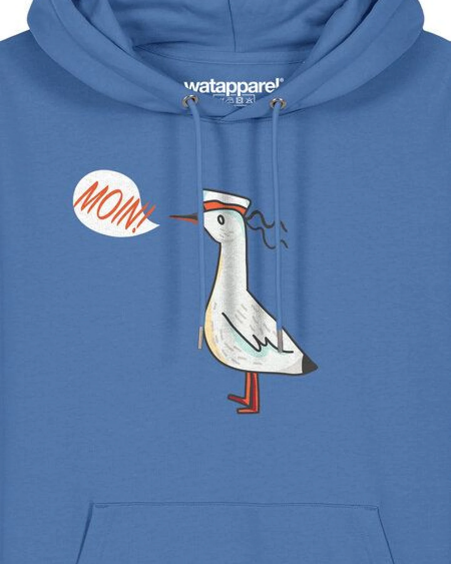 watapparel Hoodie Unisex Moin Seagull – Ansicht 3