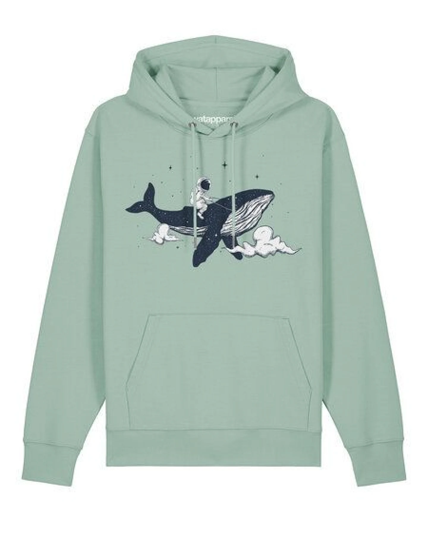 watapparel Hoodie Unisex Spacewhale – Ansicht 2