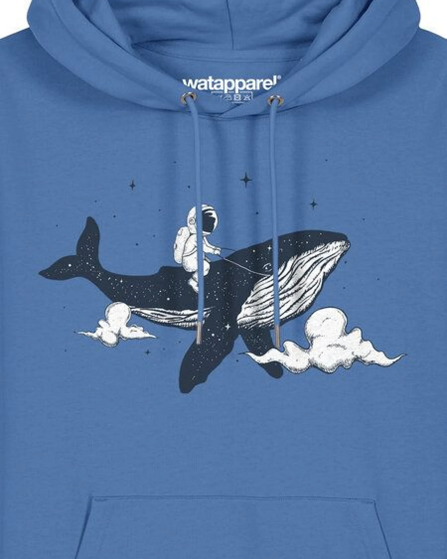 watapparel Hoodie Unisex Spacewhale – Ansicht 3