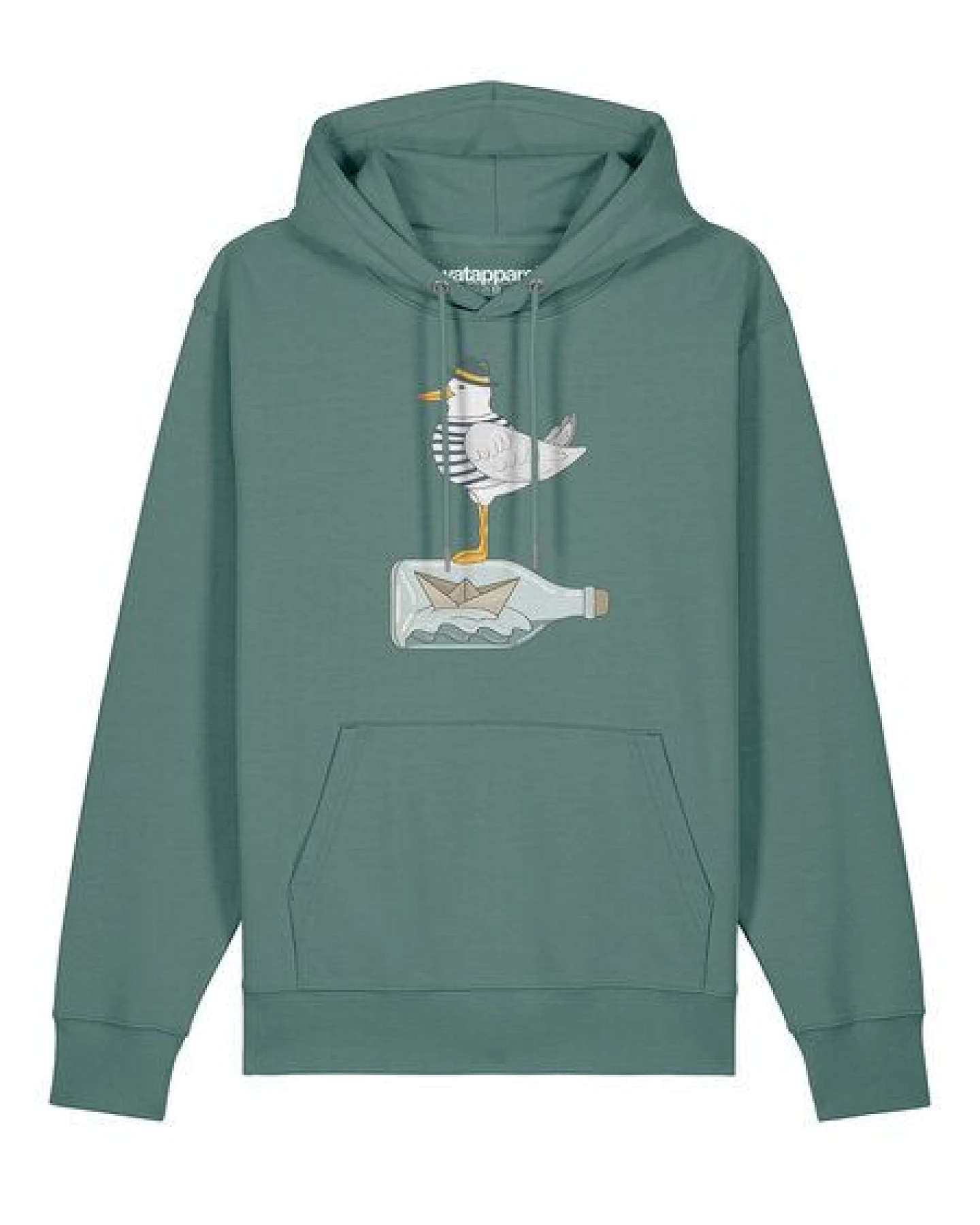 watapparel Hoodie Unisex Möwe mit Hut – Ansicht 2