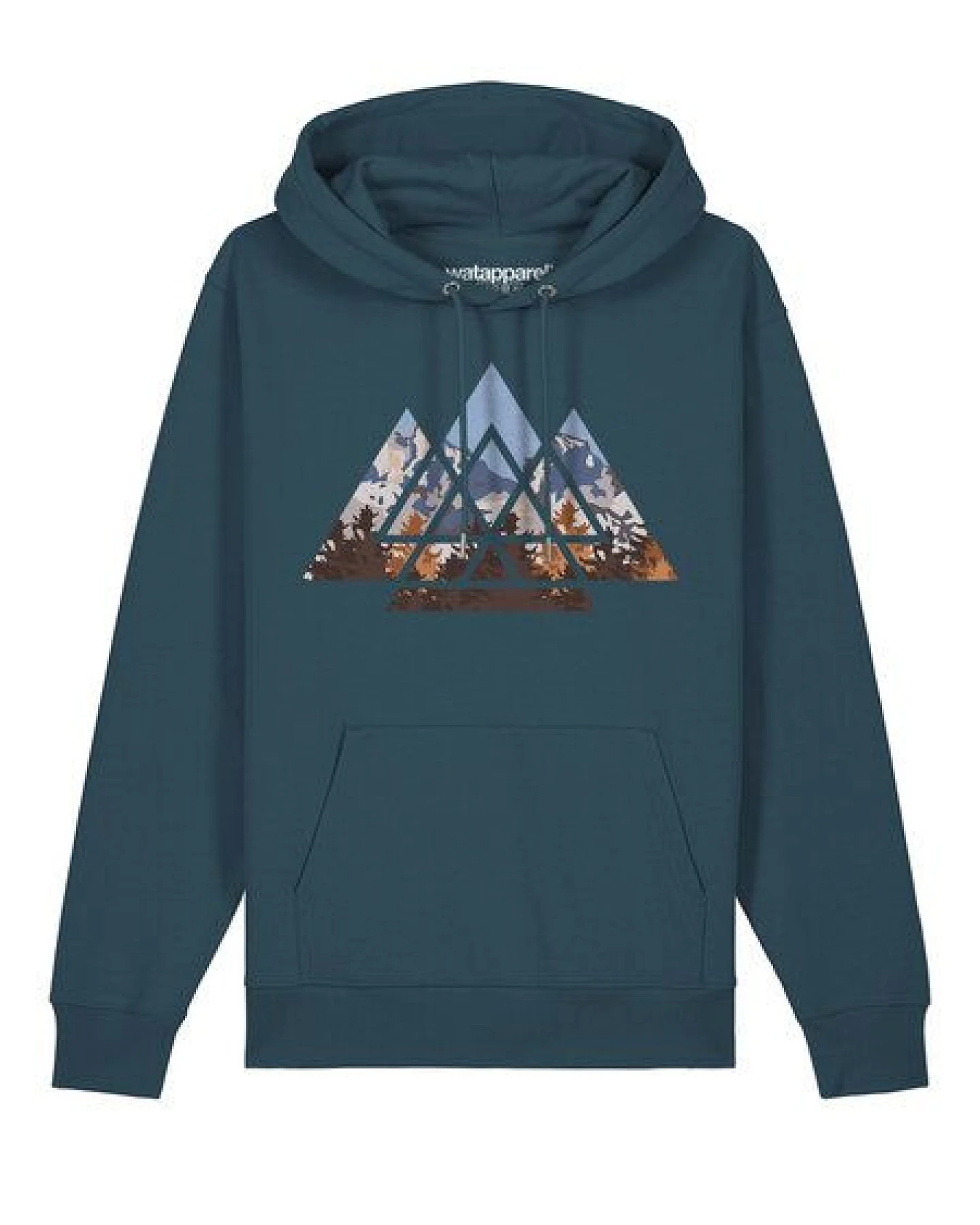 watapparel Hoodie Unisex Geometric Landscape – Ansicht 2