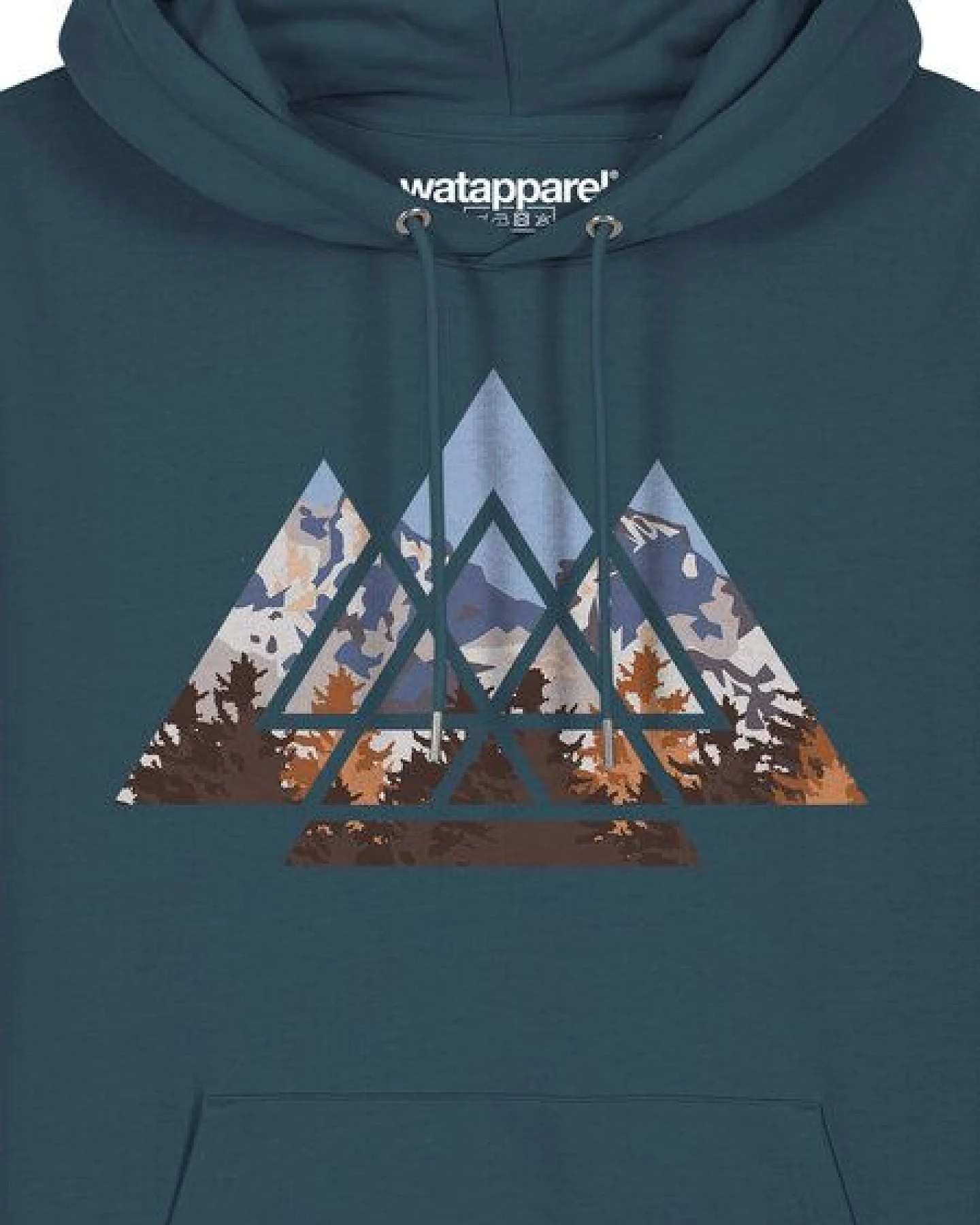 watapparel Hoodie Unisex Geometric Landscape – Ansicht 3