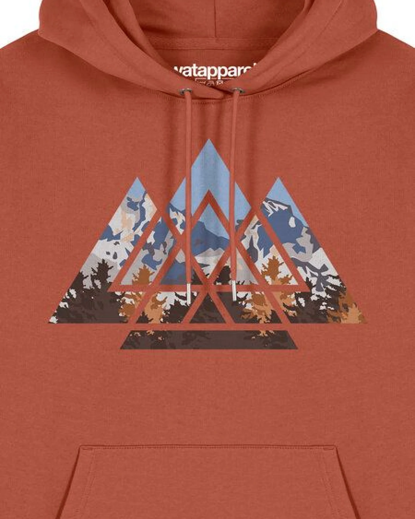 watapparel Hoodie Unisex Geometric Landscape – Ansicht 3