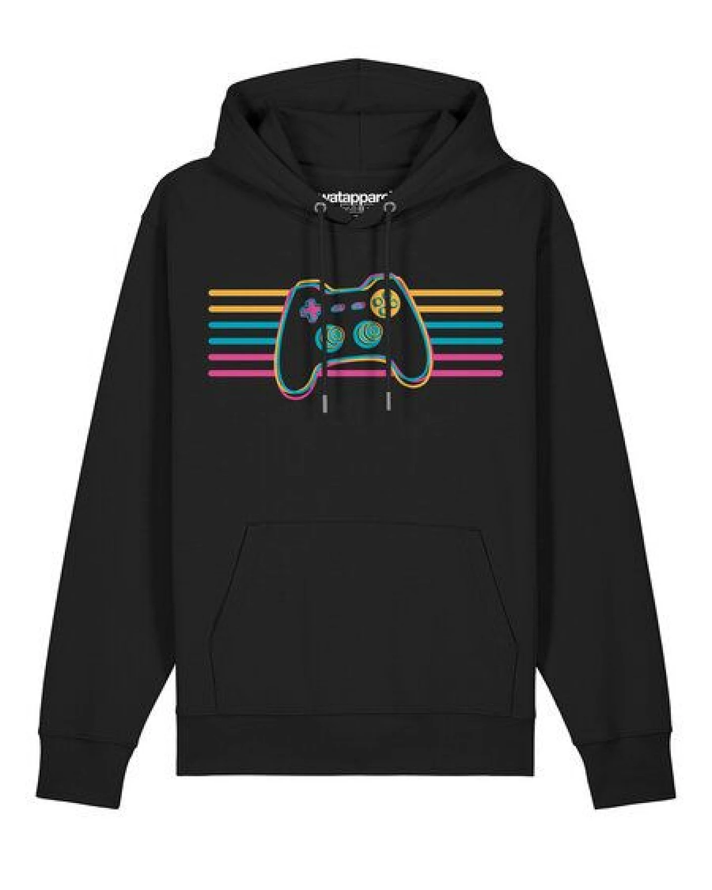 watapparel Hoodie Unisex Retro Joystick – Ansicht 2