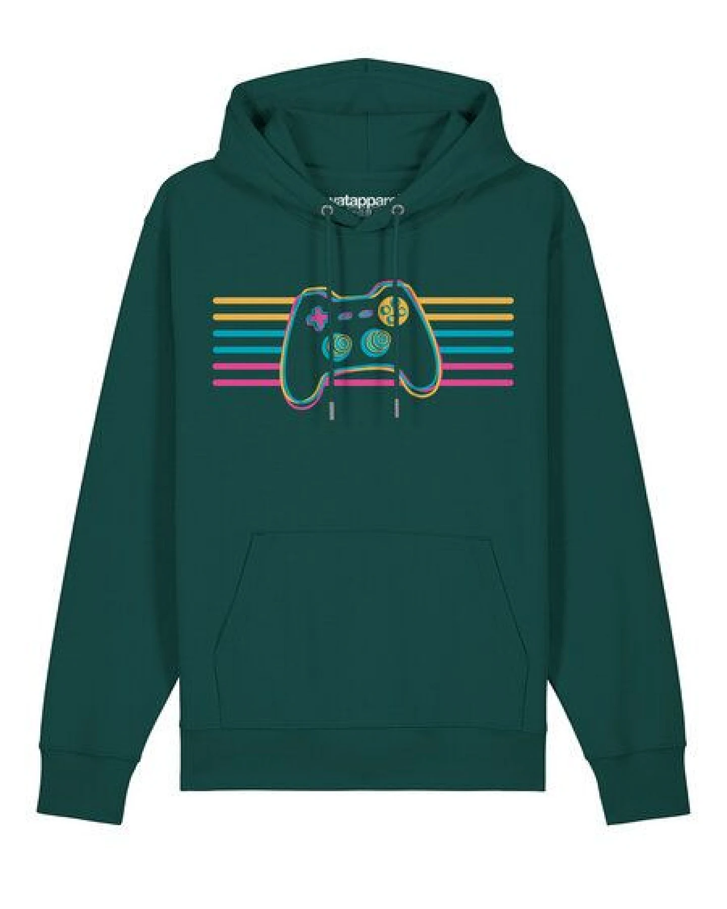 watapparel Hoodie Unisex Retro Joystick – Ansicht 2