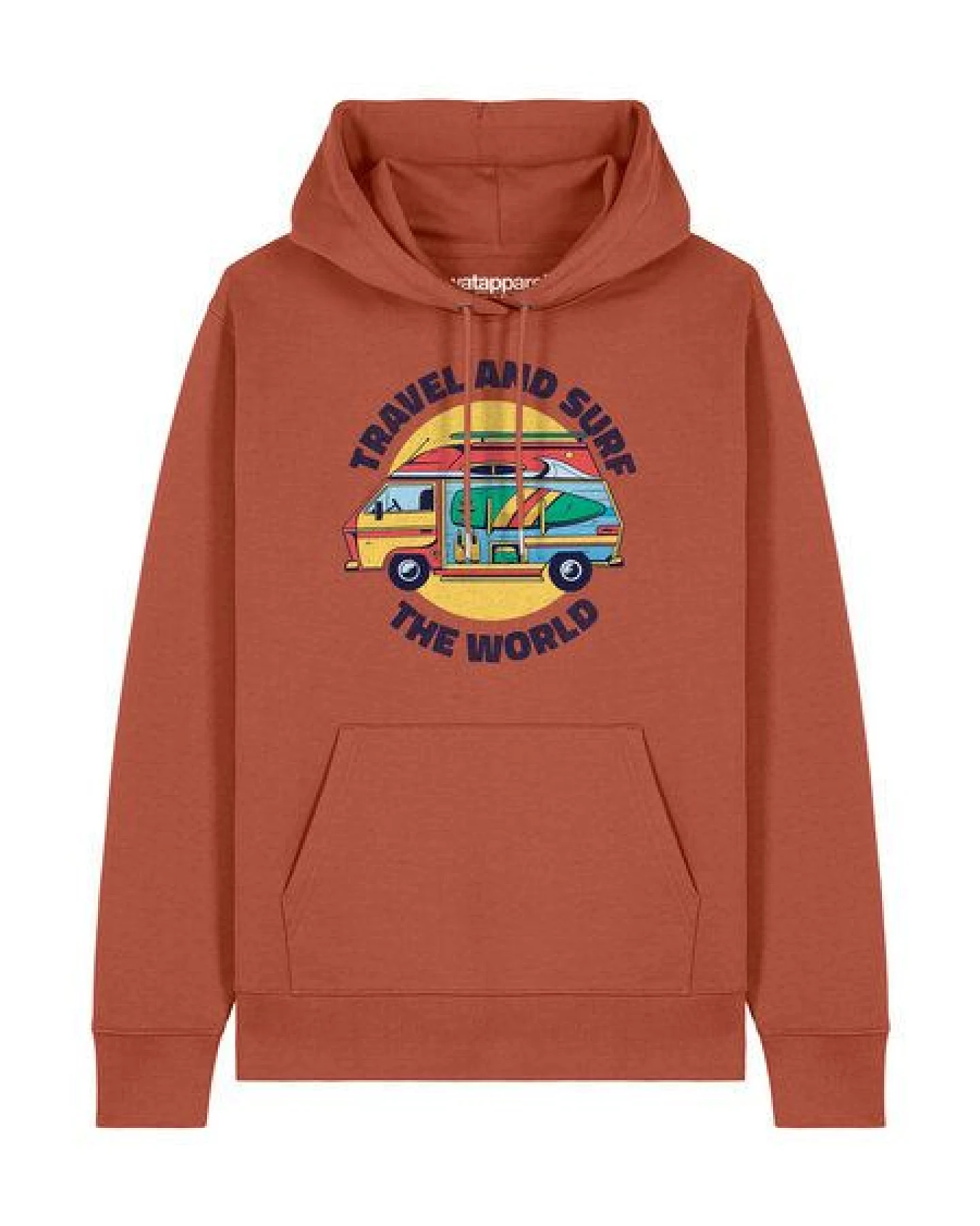 watapparel Hoodie Unisex Travel and surf – Ansicht 2