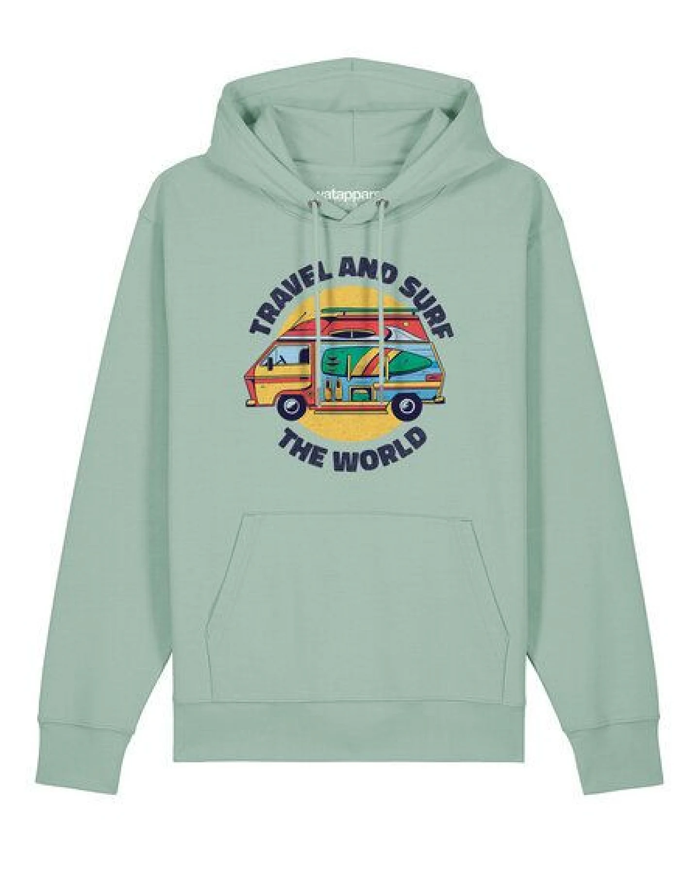 watapparel Hoodie Unisex Travel and surf – Ansicht 2