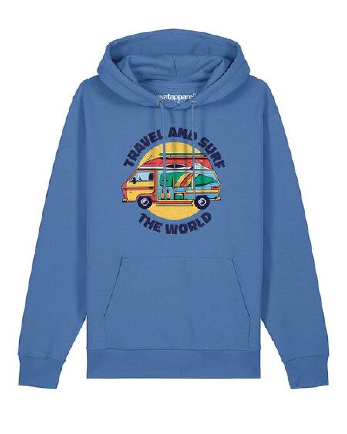 watapparel Hoodie Unisex Travel and surf – Ansicht 2
