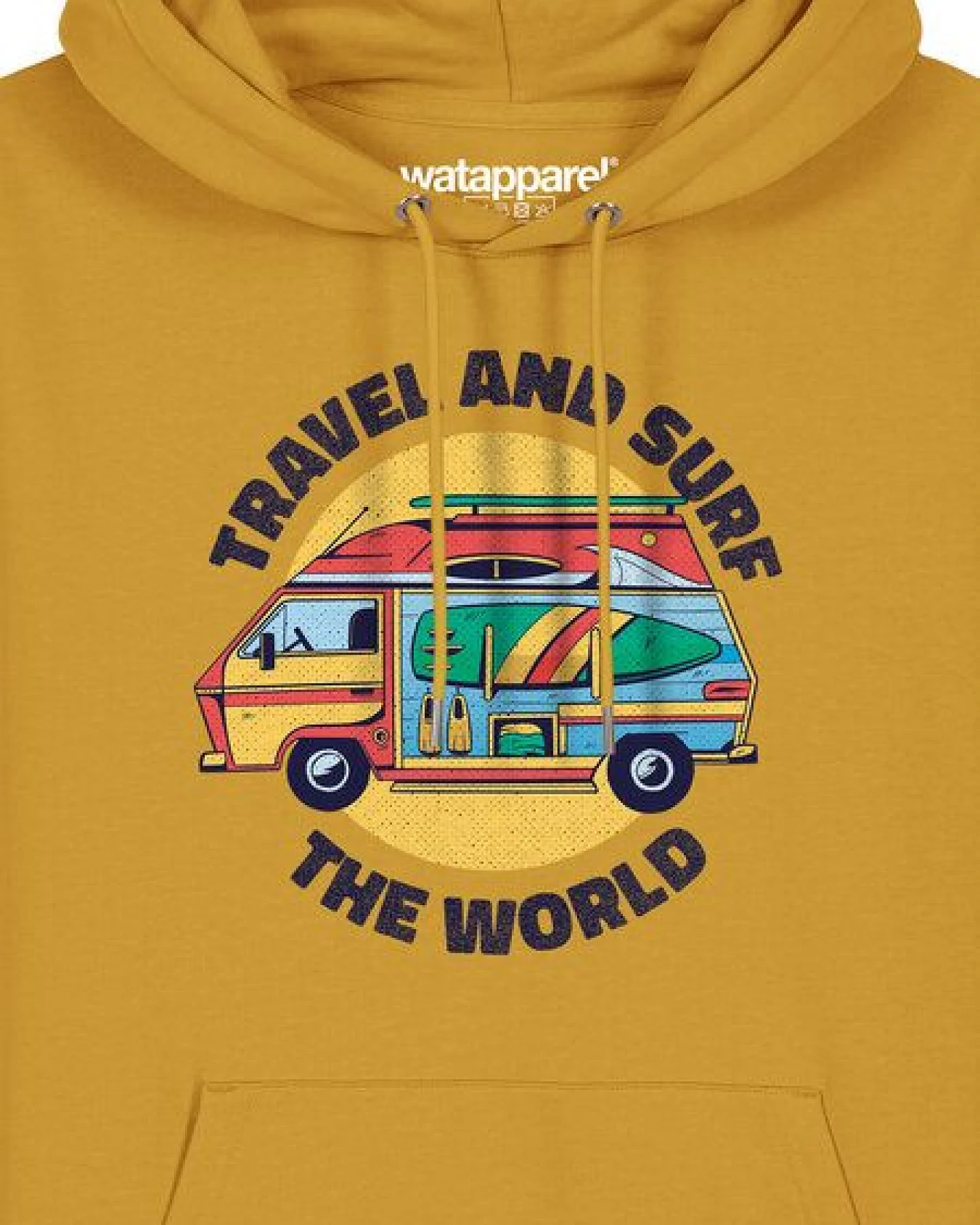 watapparel Hoodie Unisex Travel and surf – Ansicht 3