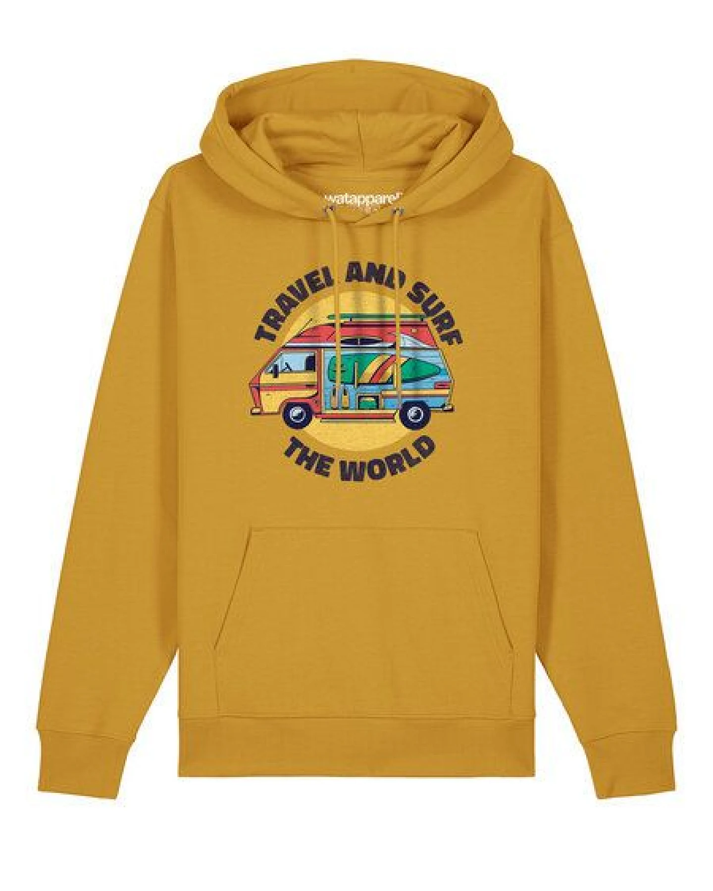 watapparel Hoodie Unisex Travel and surf – Ansicht 2
