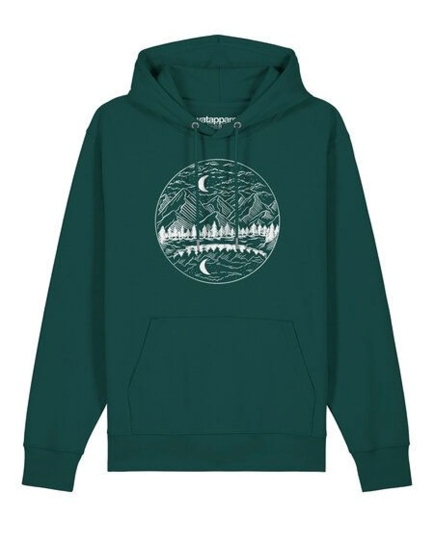 watapparel Hoodie Unisex Mountains by night – Ansicht 2