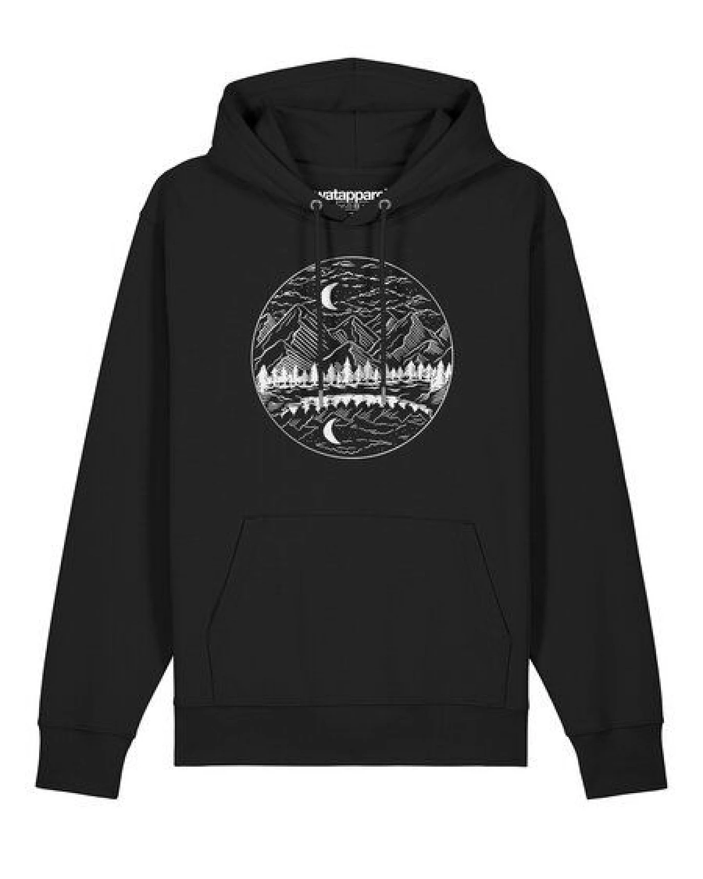watapparel Hoodie Unisex Mountains by night – Ansicht 2